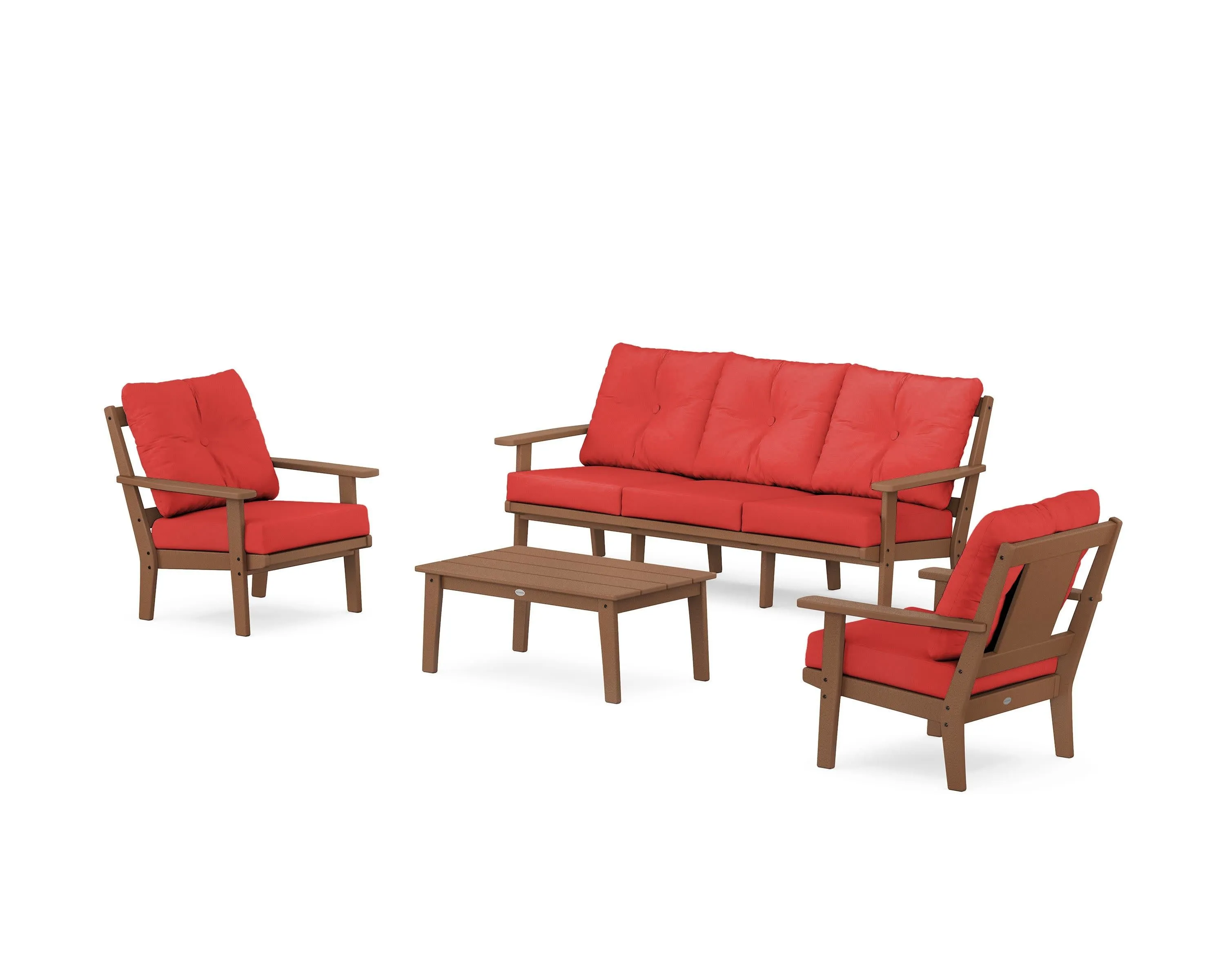 Prairie 4-Piece Deep Seating Set with Sofa