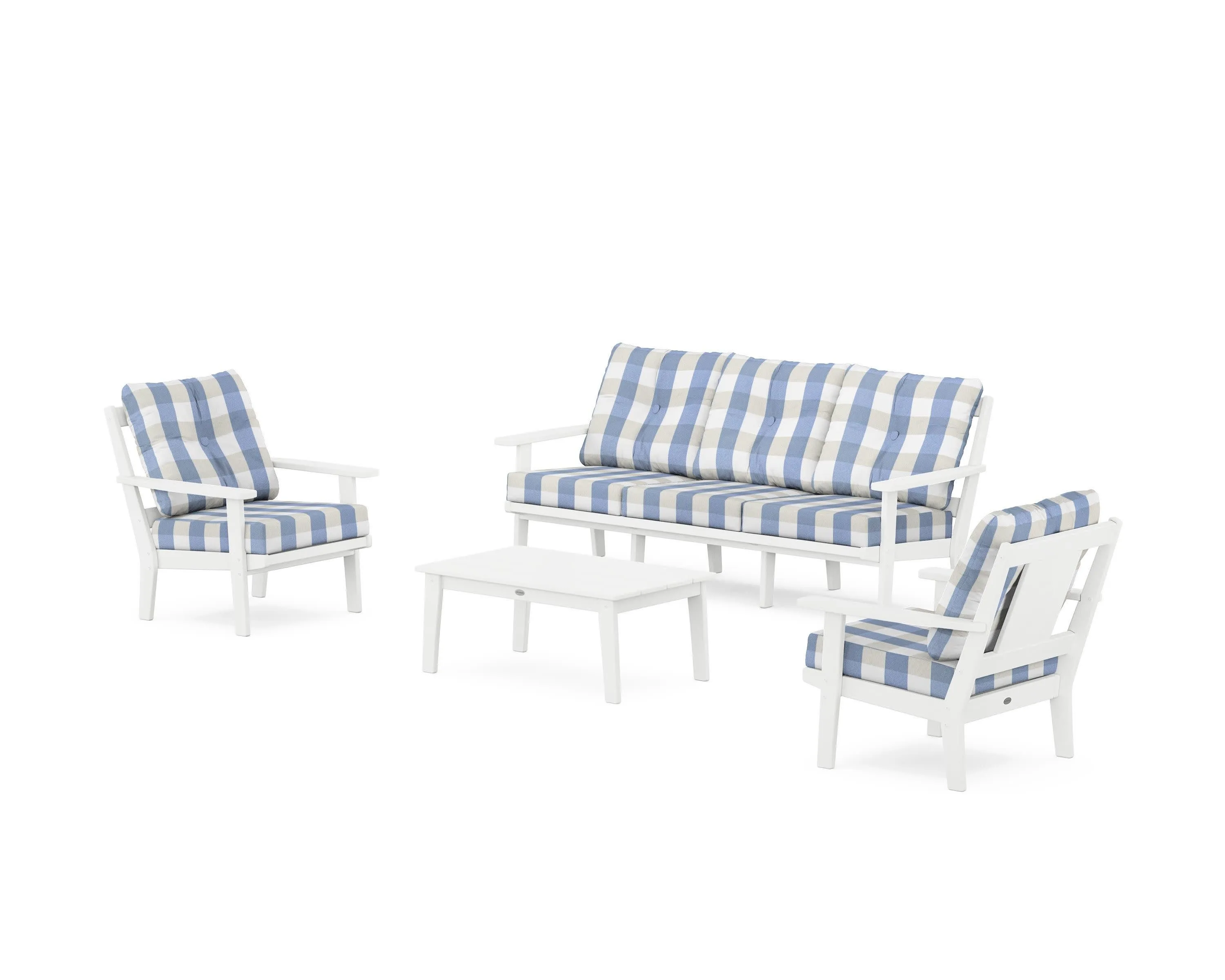 Prairie 4-Piece Deep Seating Set with Sofa