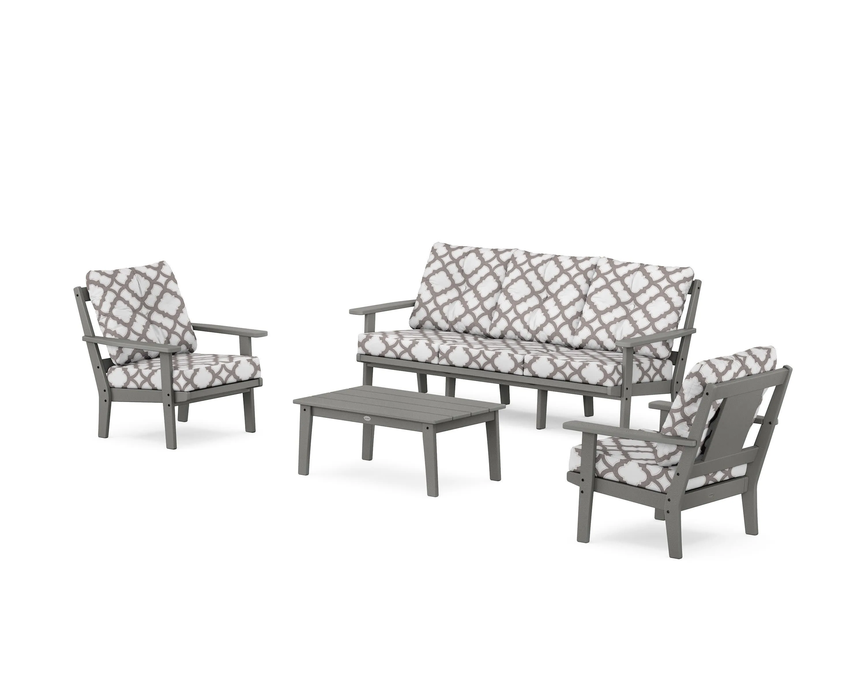 Prairie 4-Piece Deep Seating Set with Sofa