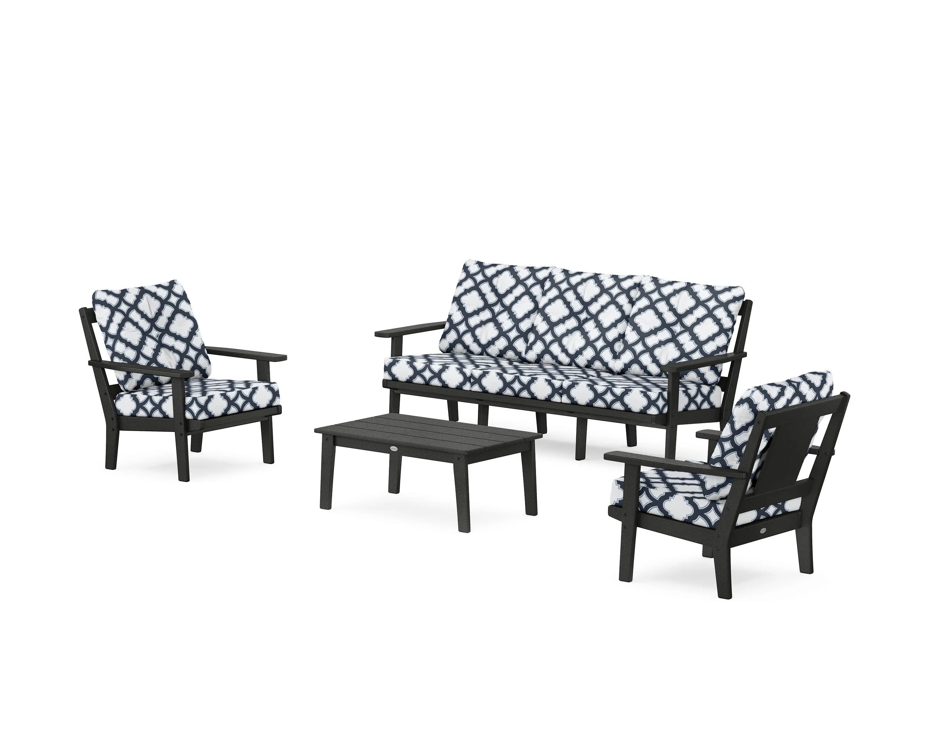 Prairie 4-Piece Deep Seating Set with Sofa