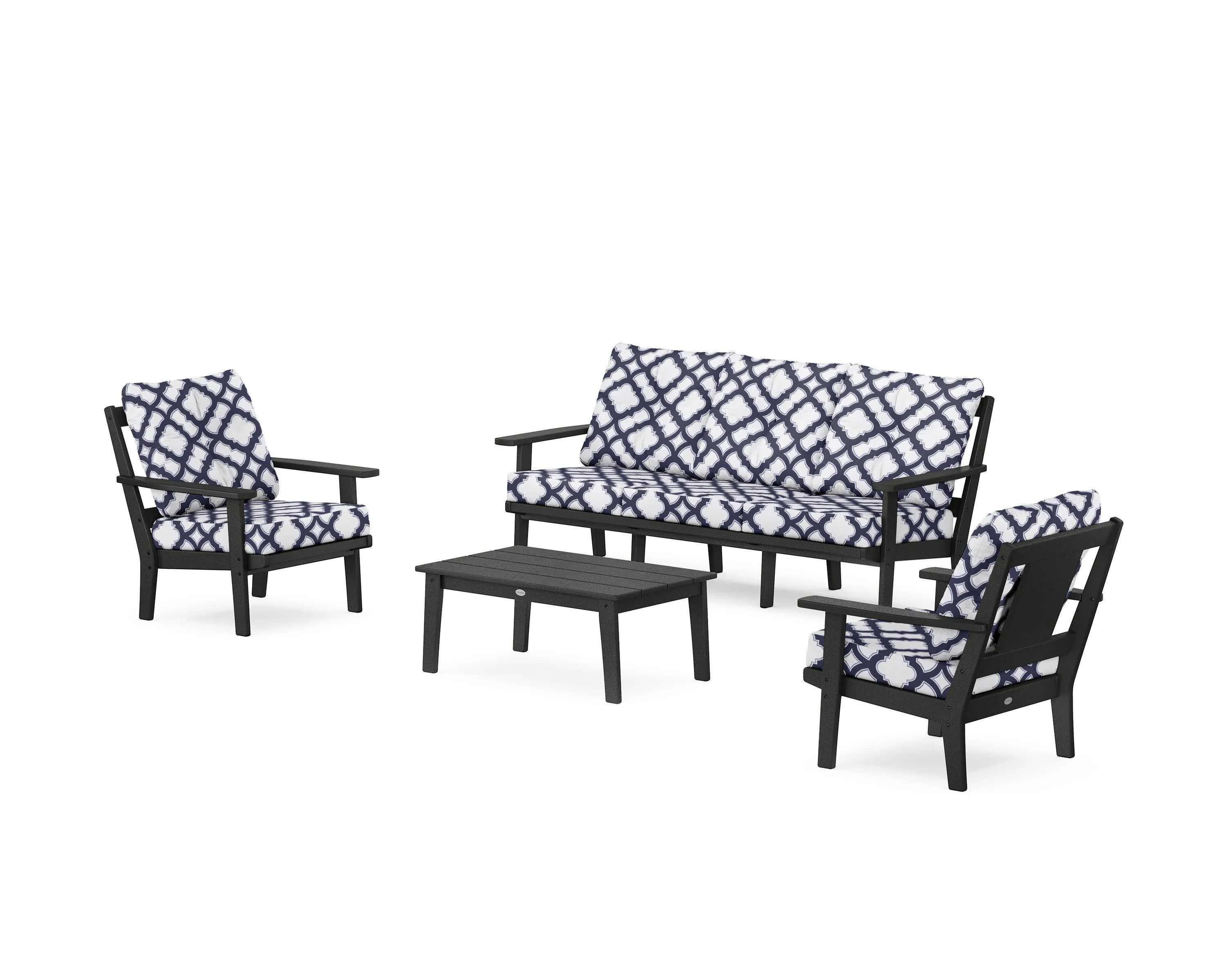 Prairie 4-Piece Deep Seating Set with Sofa