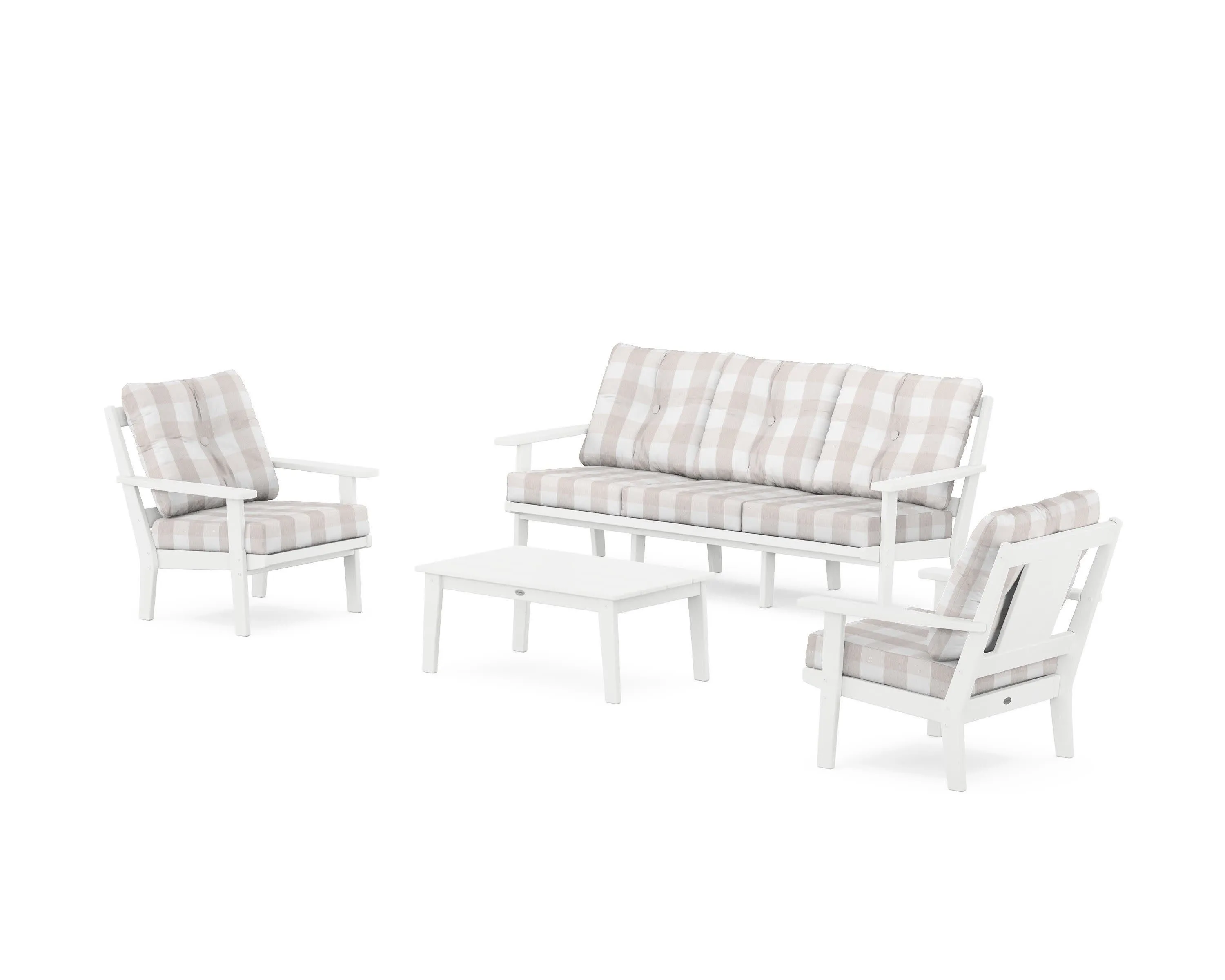 Prairie 4-Piece Deep Seating Set with Sofa