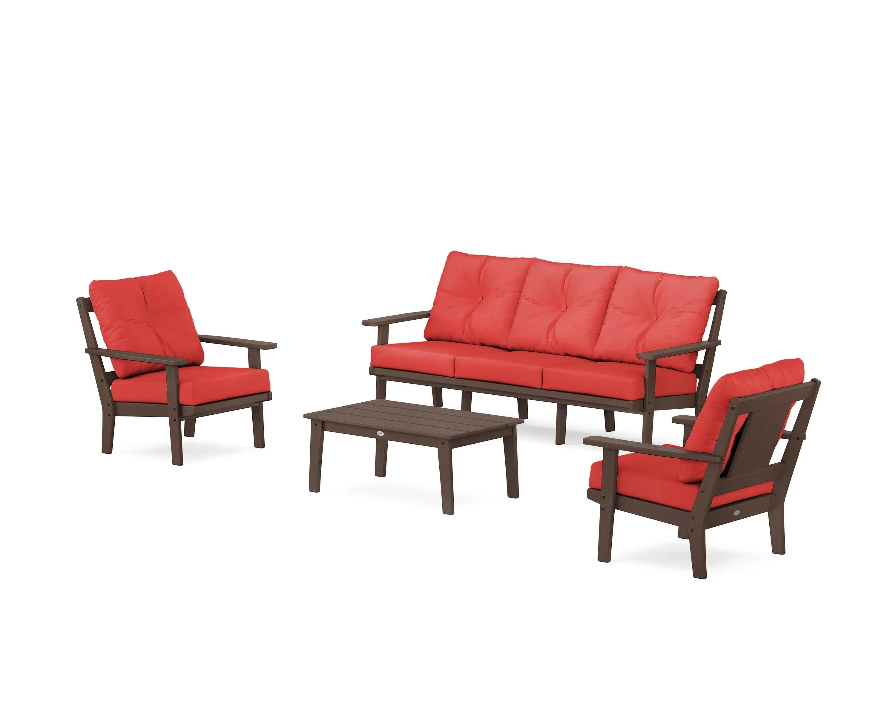 Prairie 4-Piece Deep Seating Set with Sofa