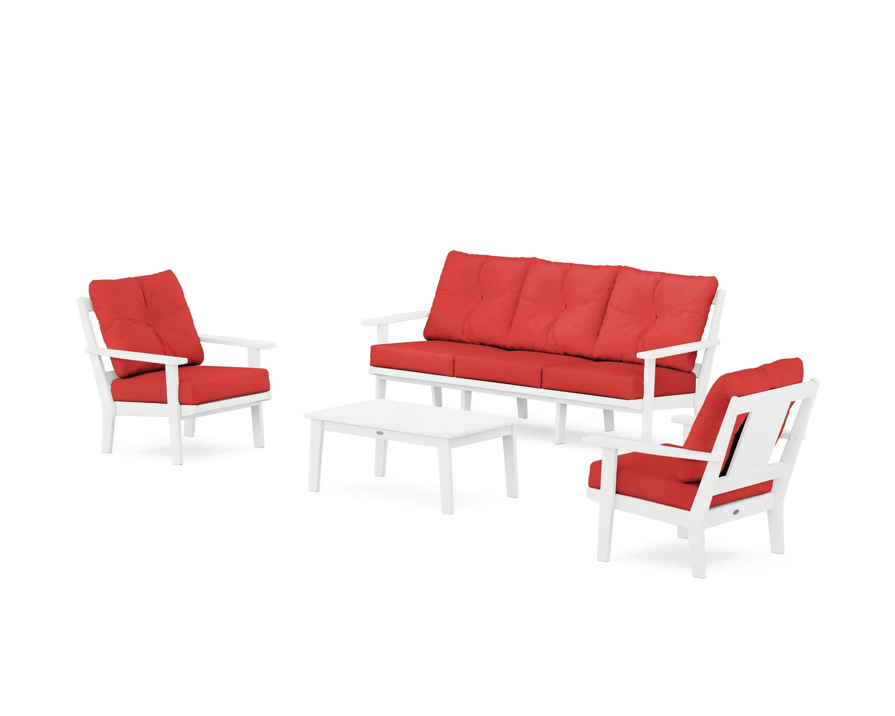 Prairie 4-Piece Deep Seating Set with Sofa