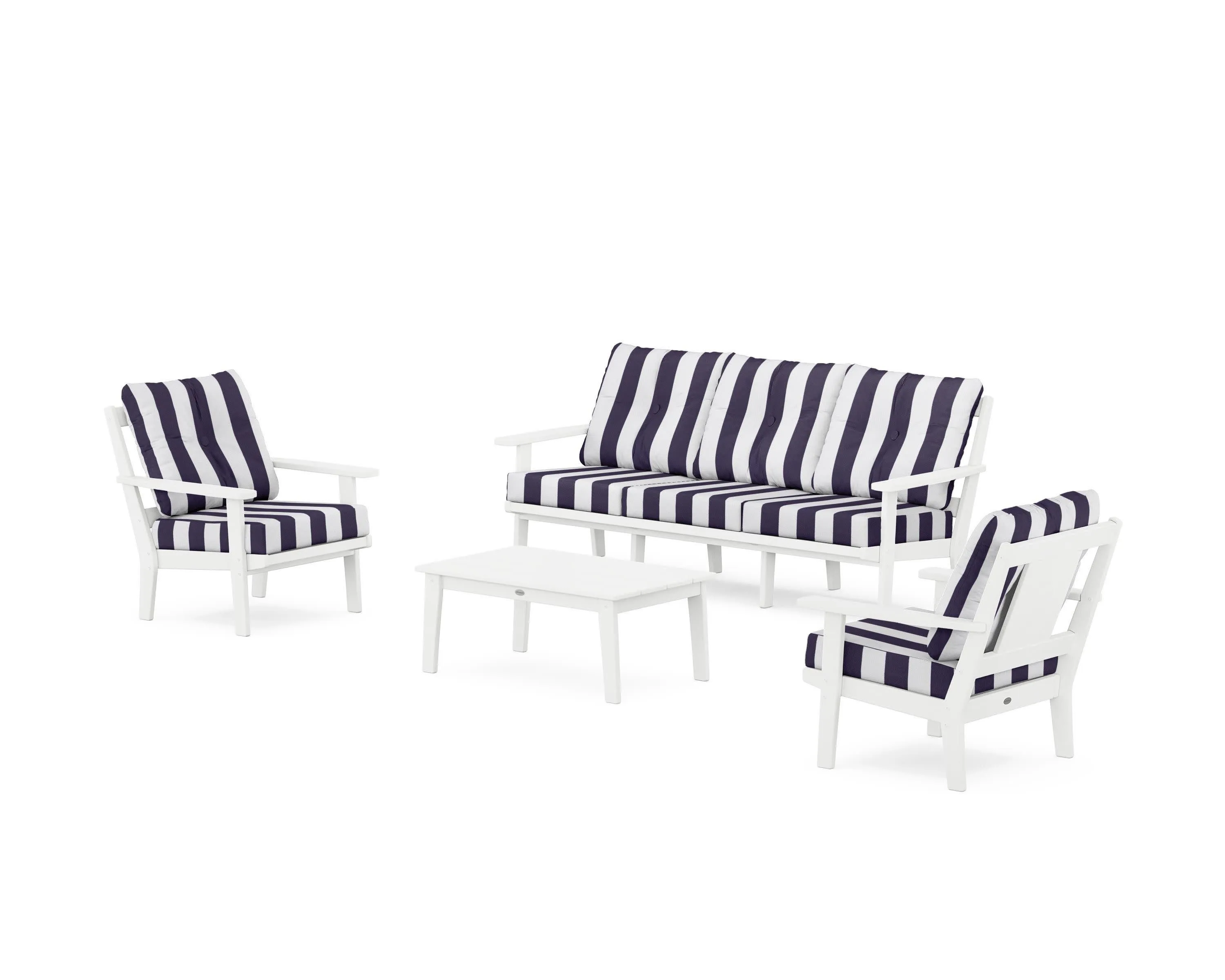 Prairie 4-Piece Deep Seating Set with Sofa