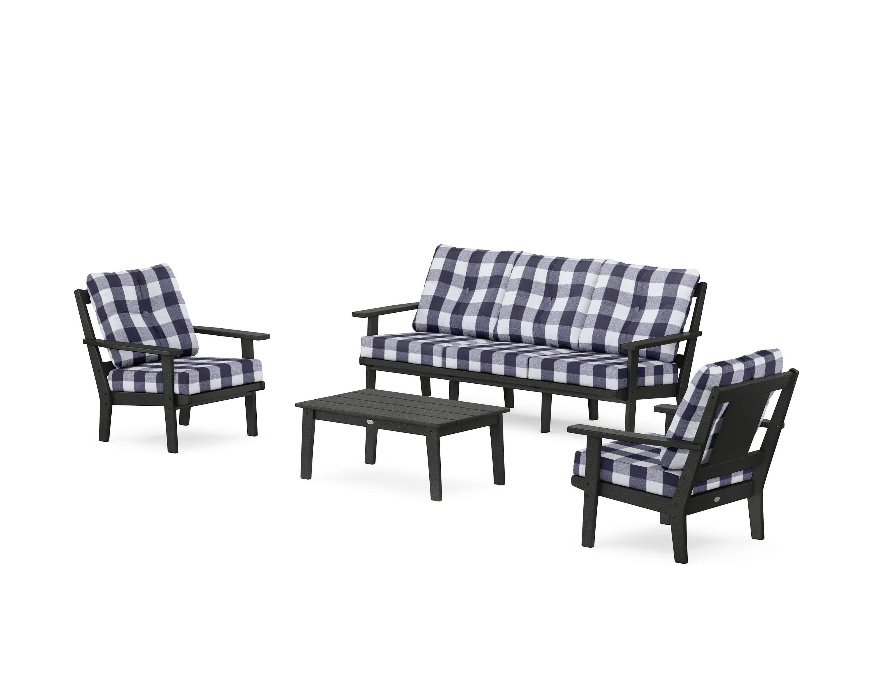 Prairie 4-Piece Deep Seating Set with Sofa