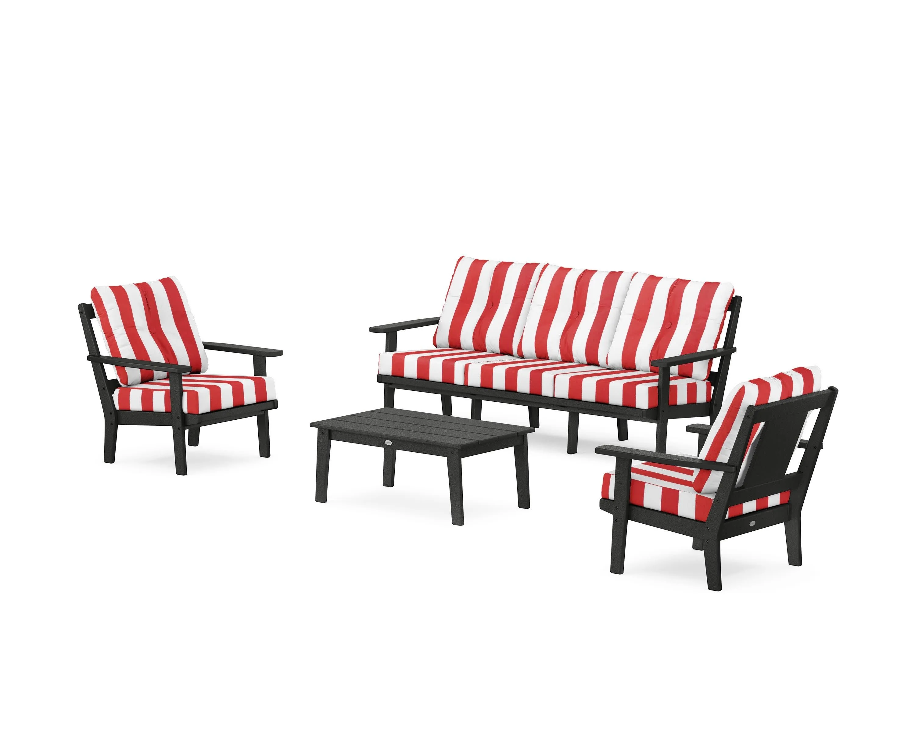 Prairie 4-Piece Deep Seating Set with Sofa