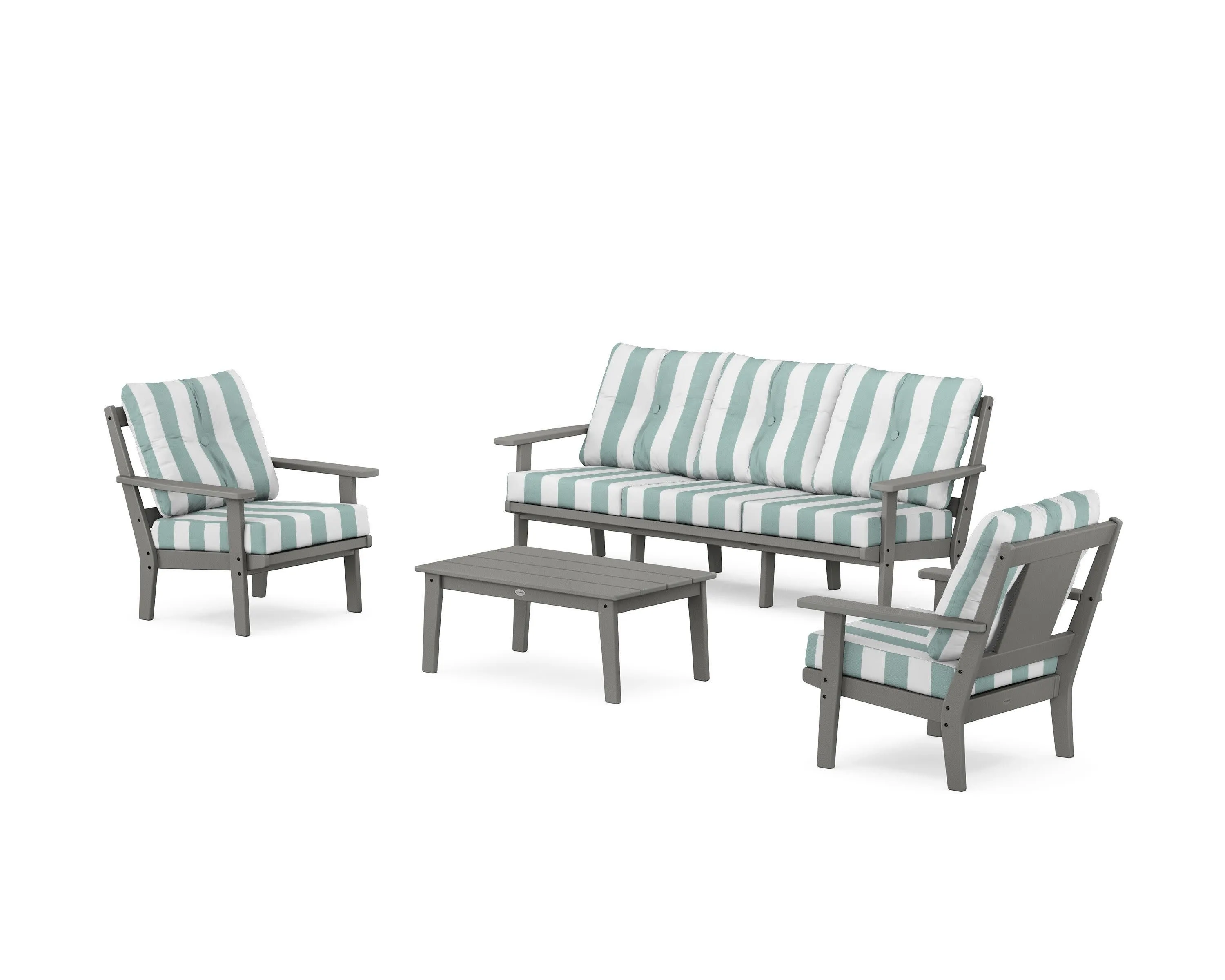 Prairie 4-Piece Deep Seating Set with Sofa