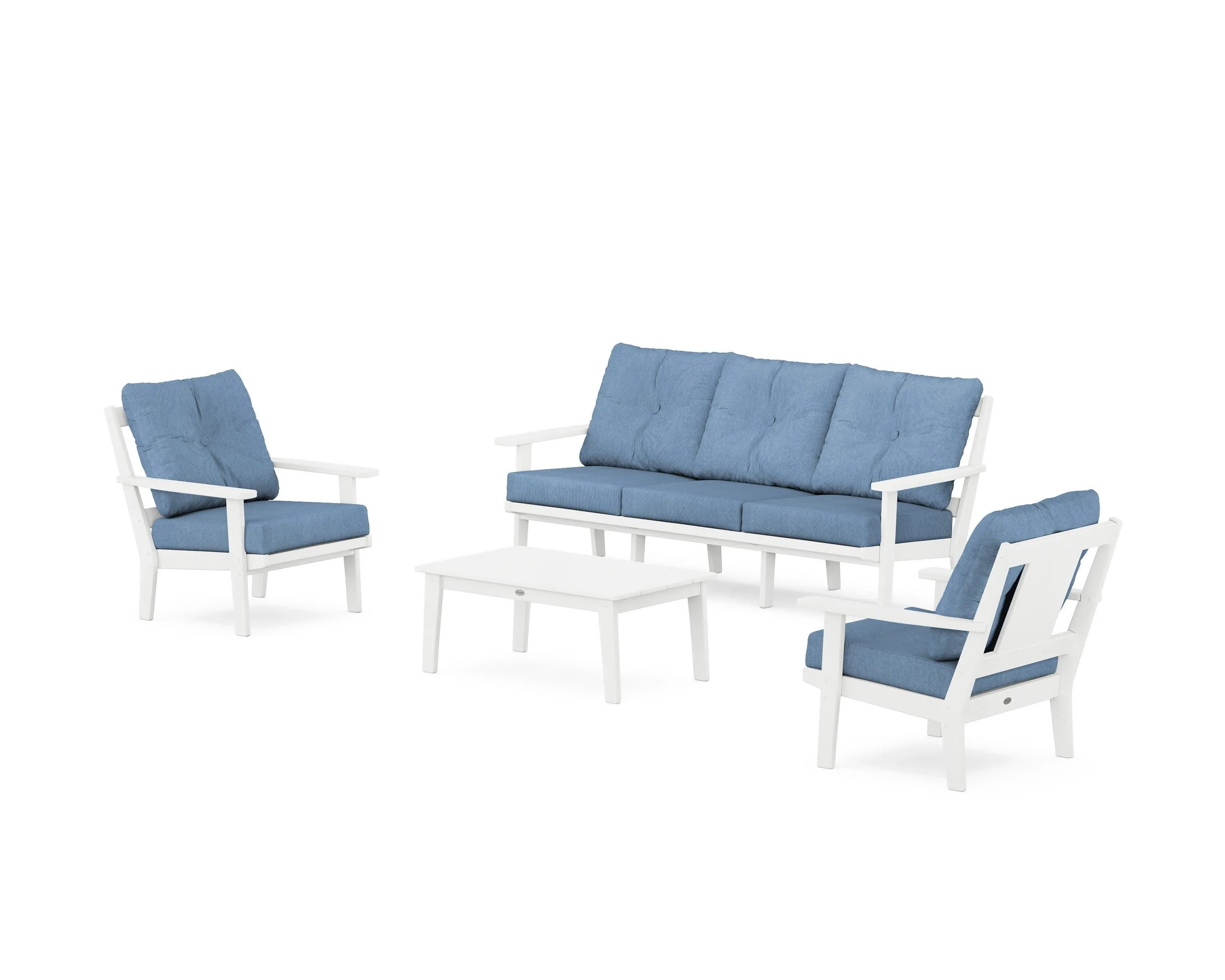 Prairie 4-Piece Deep Seating Set with Sofa