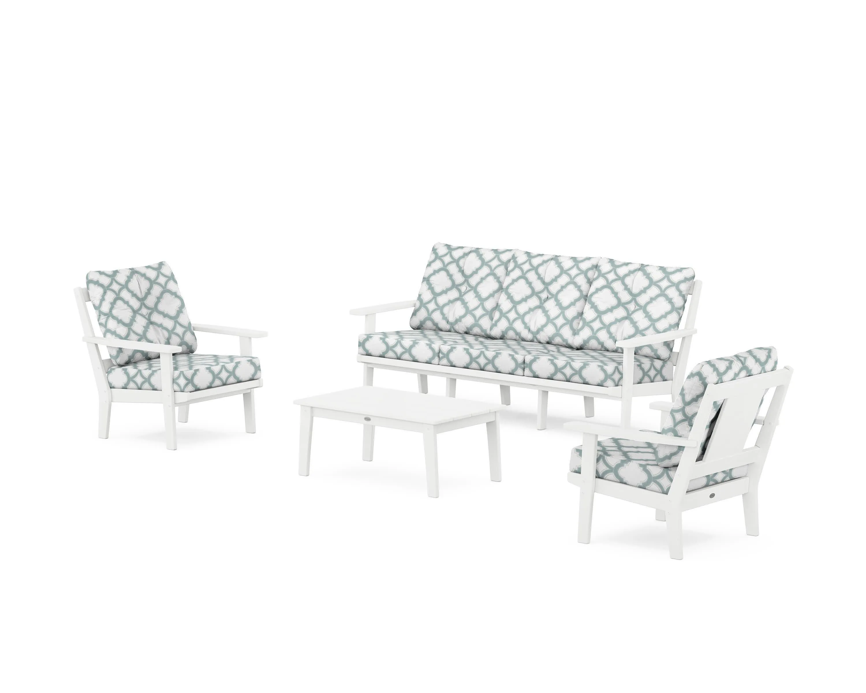 Prairie 4-Piece Deep Seating Set with Sofa