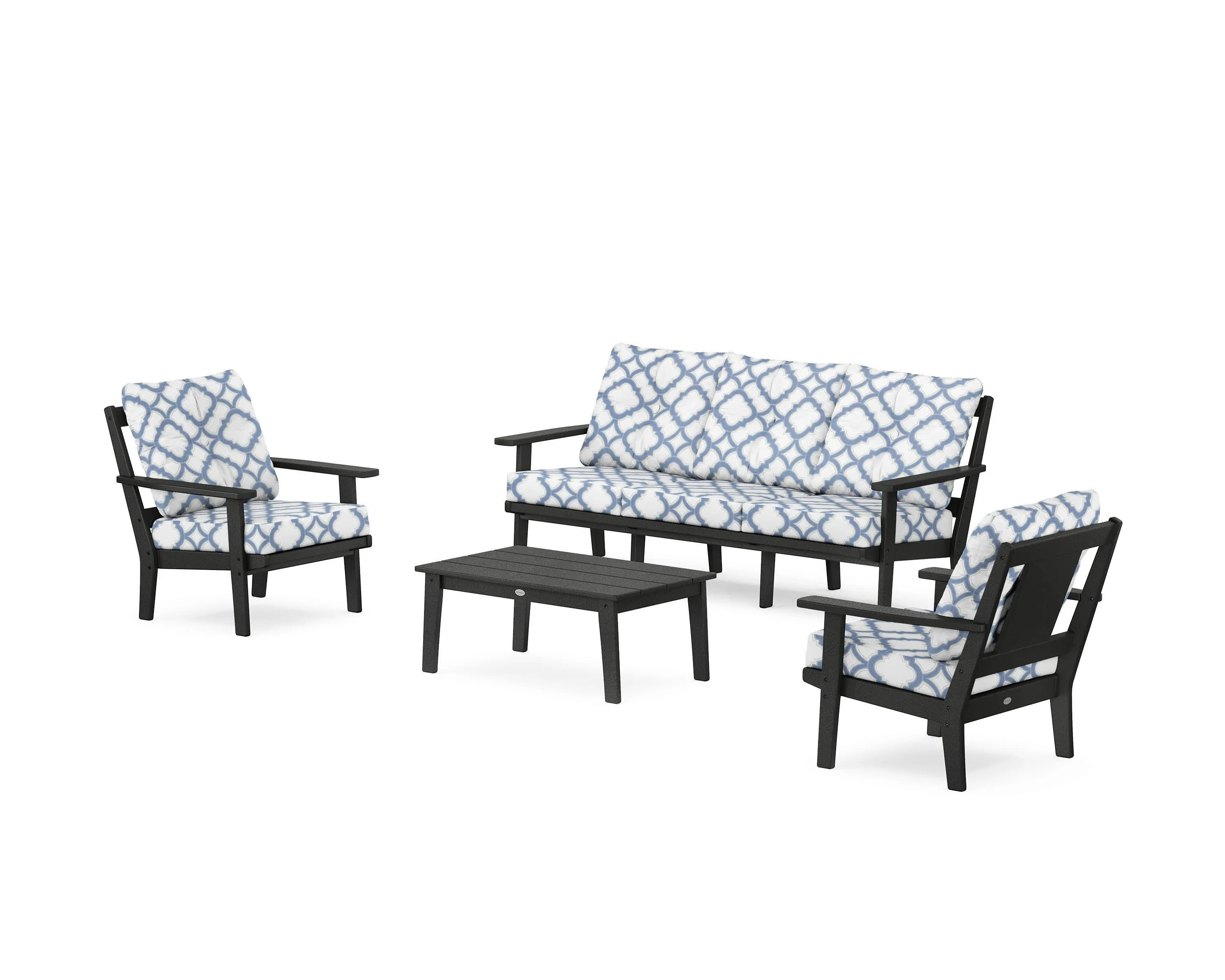Prairie 4-Piece Deep Seating Set with Sofa