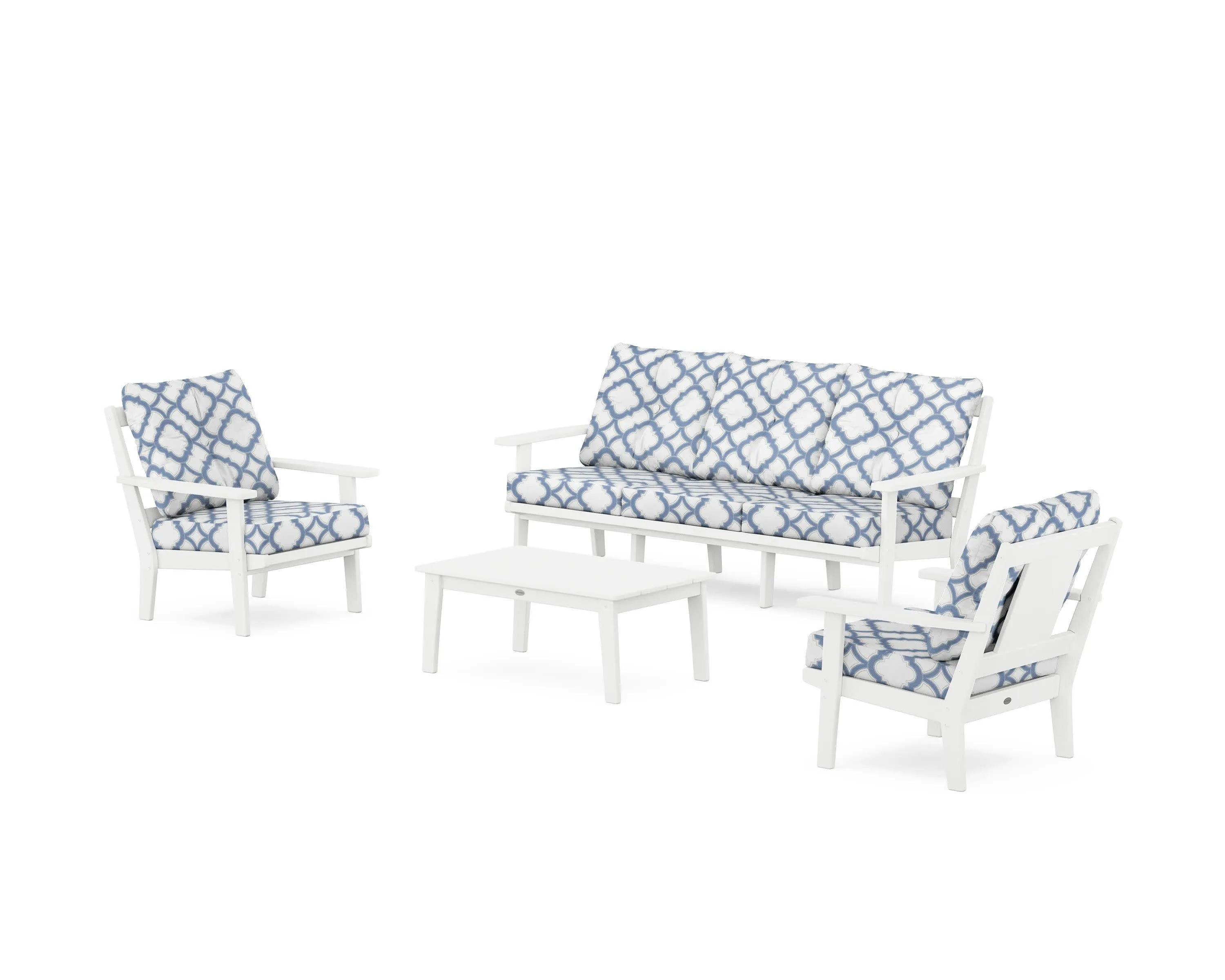 Prairie 4-Piece Deep Seating Set with Sofa