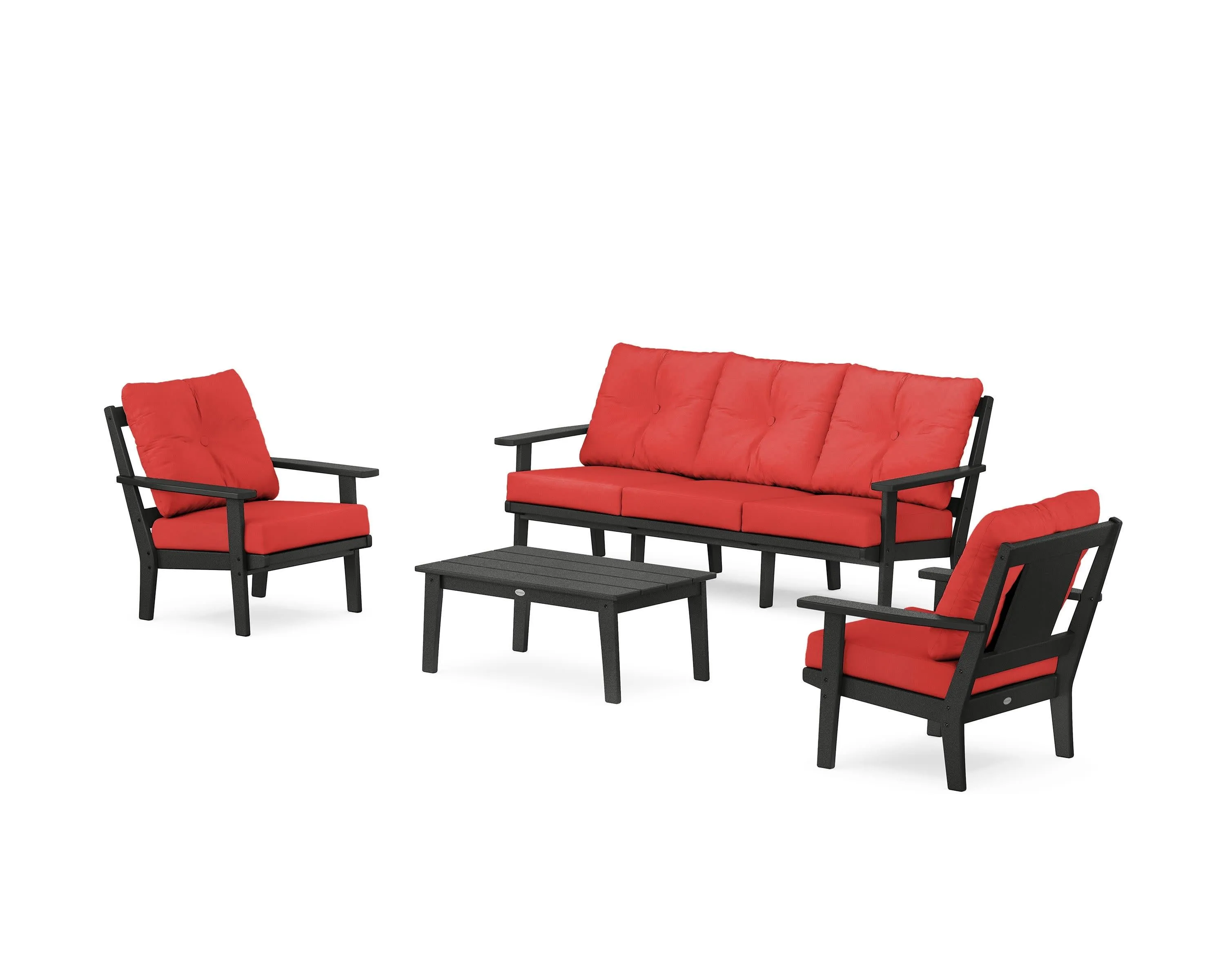 Prairie 4-Piece Deep Seating Set with Sofa