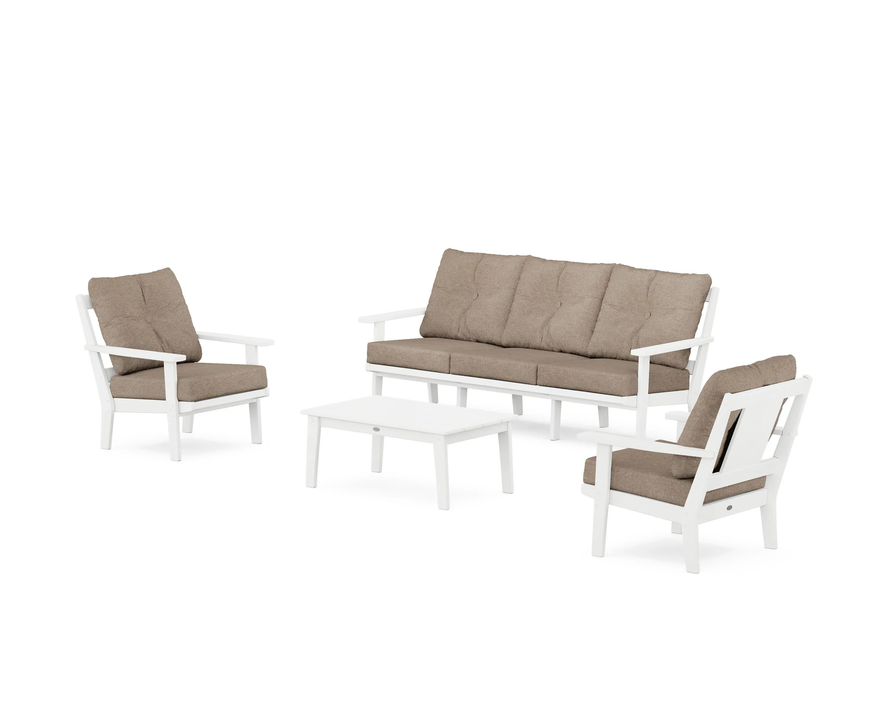 Prairie 4-Piece Deep Seating Set with Sofa