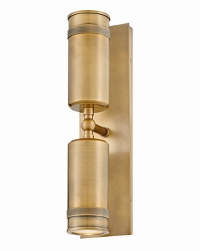 Pratt LED Wall Mount Heritage BrassOutdoor wall sconces with motion sensor