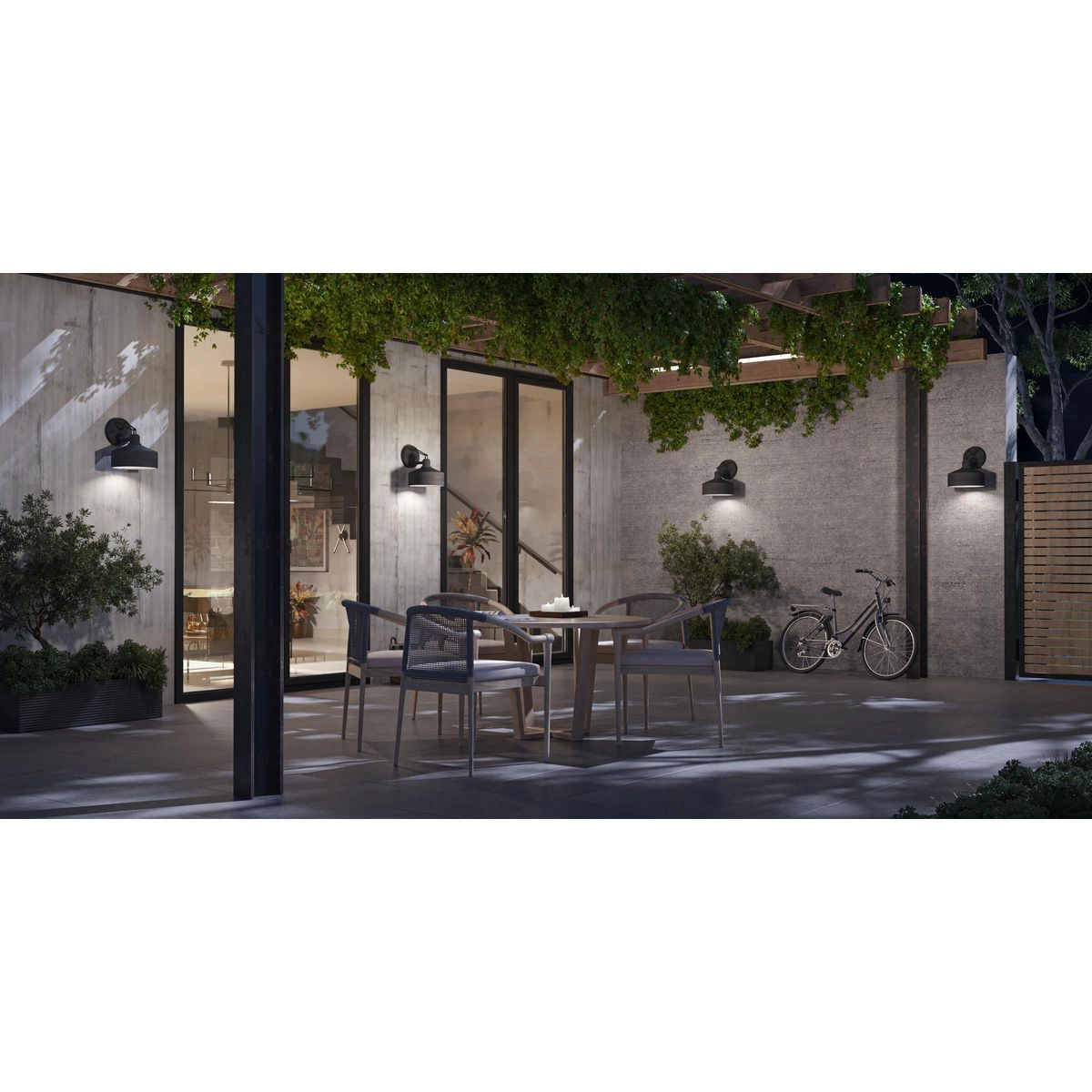 Precinct One Light Outdoor Wall Lantern Black