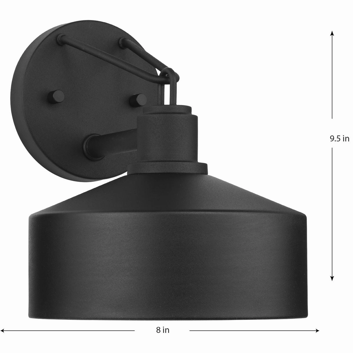 Precinct One Light Outdoor Wall Lantern Black