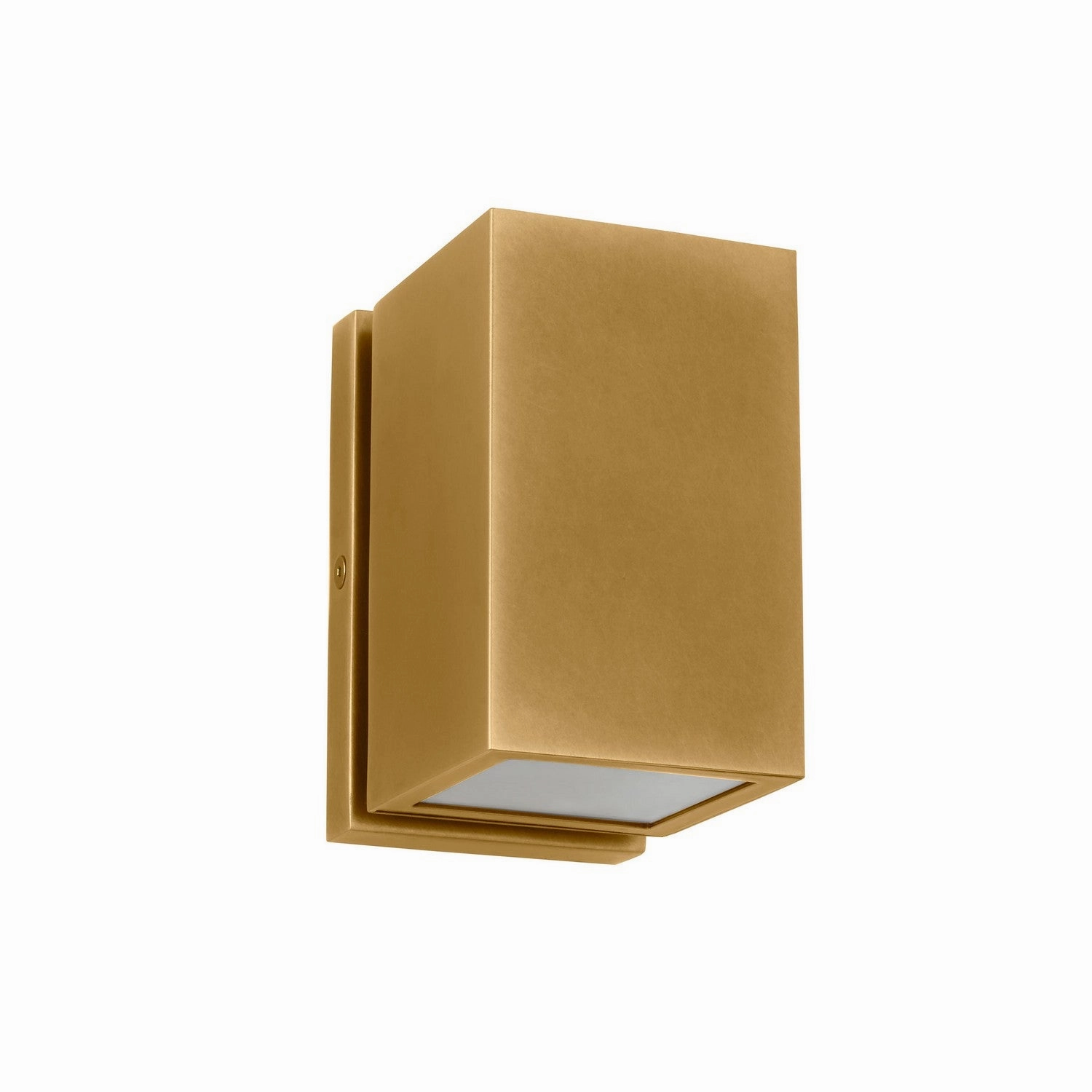 Pressa LED Outdoor Wall Mount Natural Brass