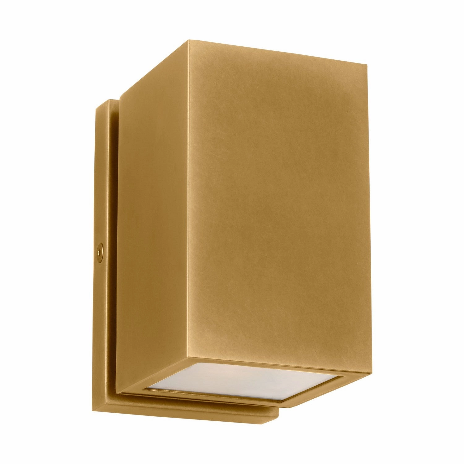 Pressa LED Outdoor Wall Mount Natural Brass