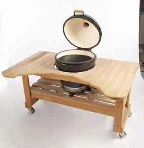 Primo Grill Cypress Grill Table for Kamado PG00601Stainless steel BBQ tool set