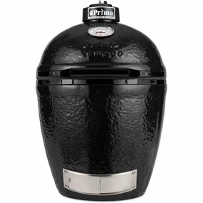 Primo Kamado Round Ceramic Charcoal Grill PG00771 (Grill ONLY) stainless steel BBQ grill with side table