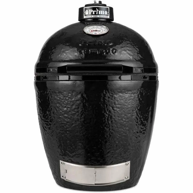 Primo Kamado Round Ceramic Charcoal Grill PG00771 (Grill ONLY) stainless steel BBQ grill with side table