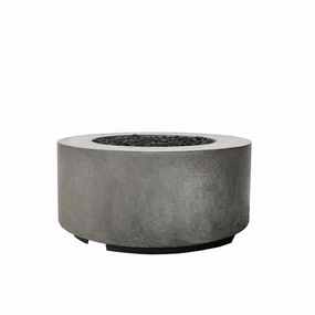 Prism Hardscapes - Cilindro Round Concrete Fire Bowlportable outdoor fire pit with lid