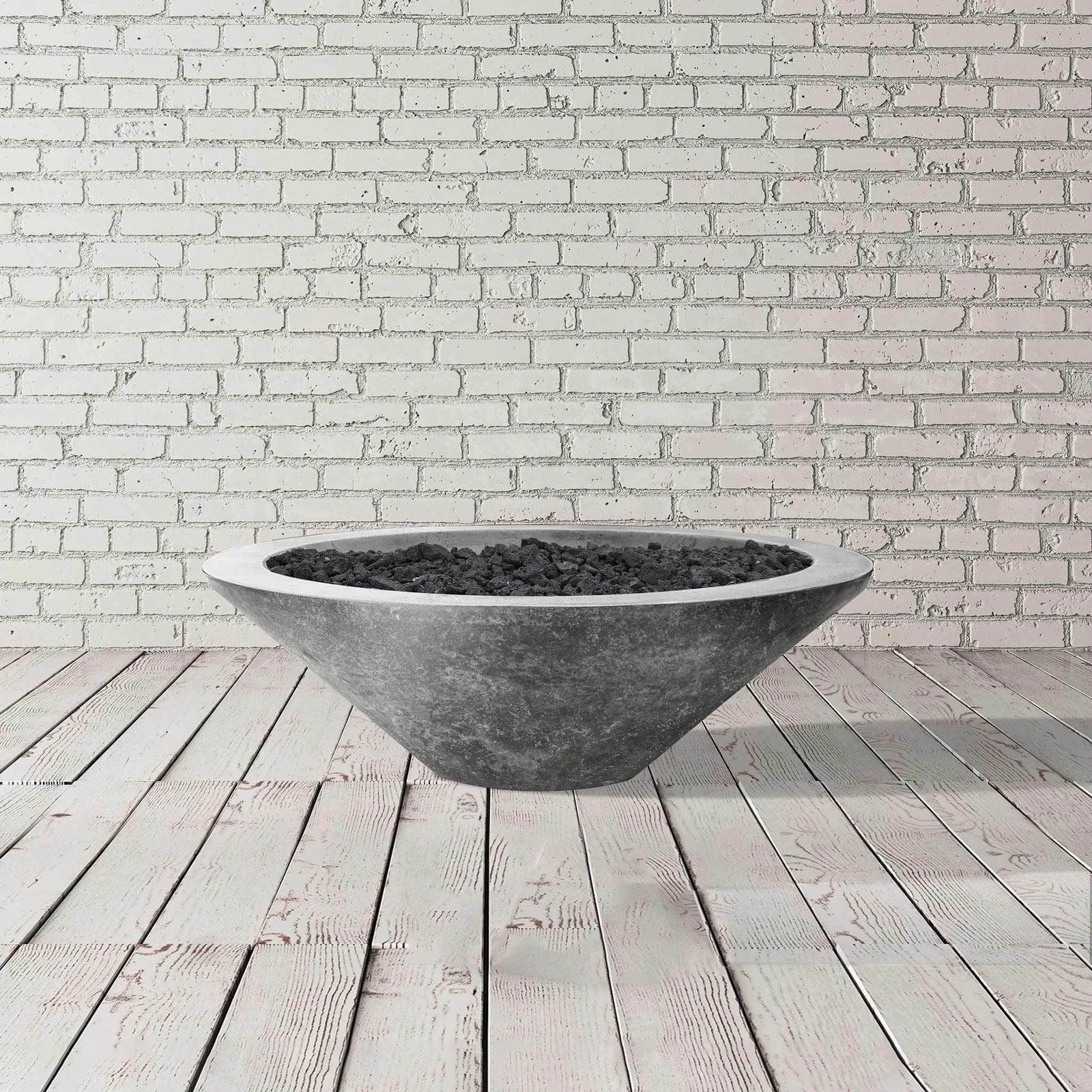 Prism Hardscapes - Embarcadero Pedestal Round Concrete Fire Bowl