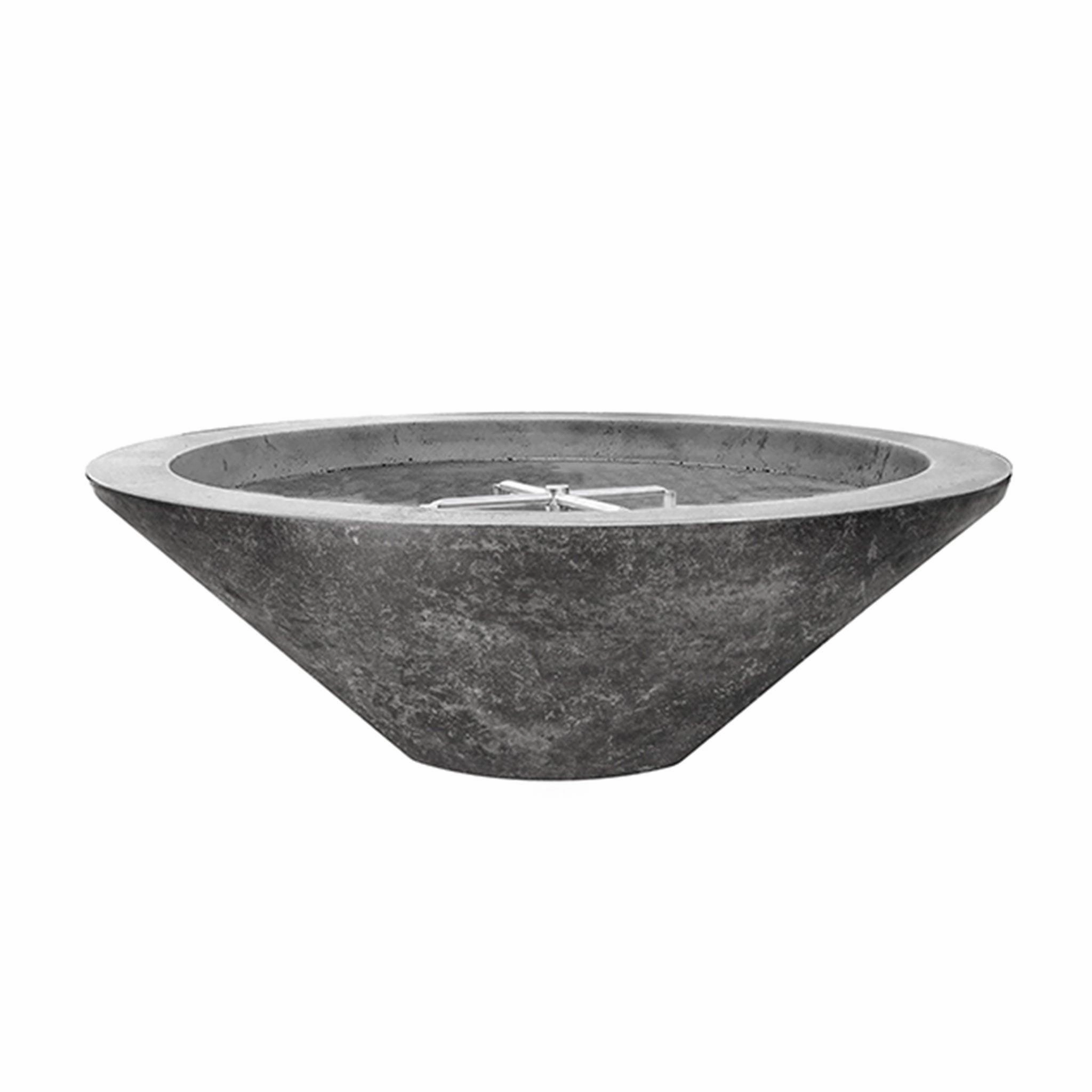 Prism Hardscapes - Embarcadero Pedestal Round Concrete Fire Bowlportable outdoor fire pit with lid