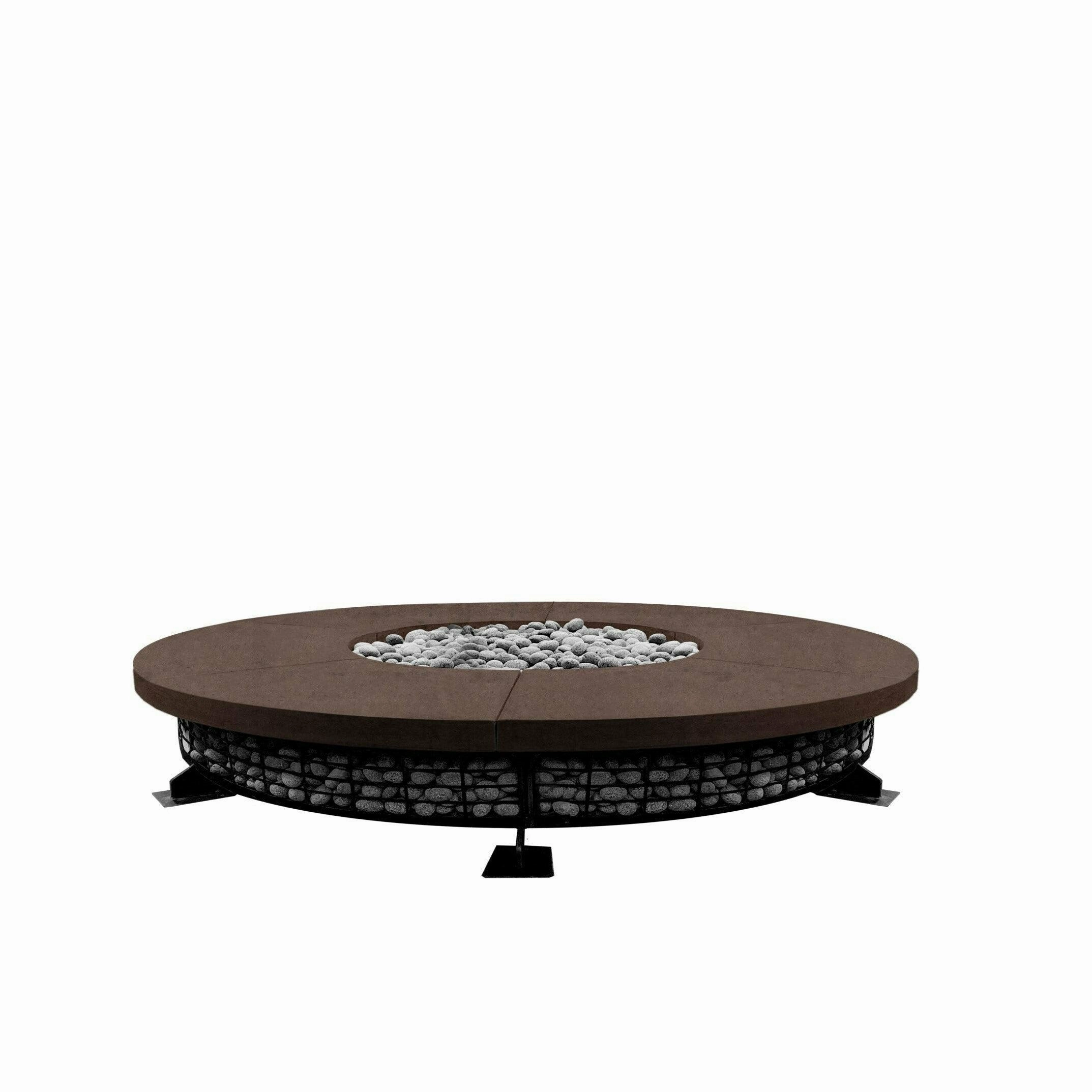 Prism Hardscapes - Fuego 89" Round Concrete Fire Table