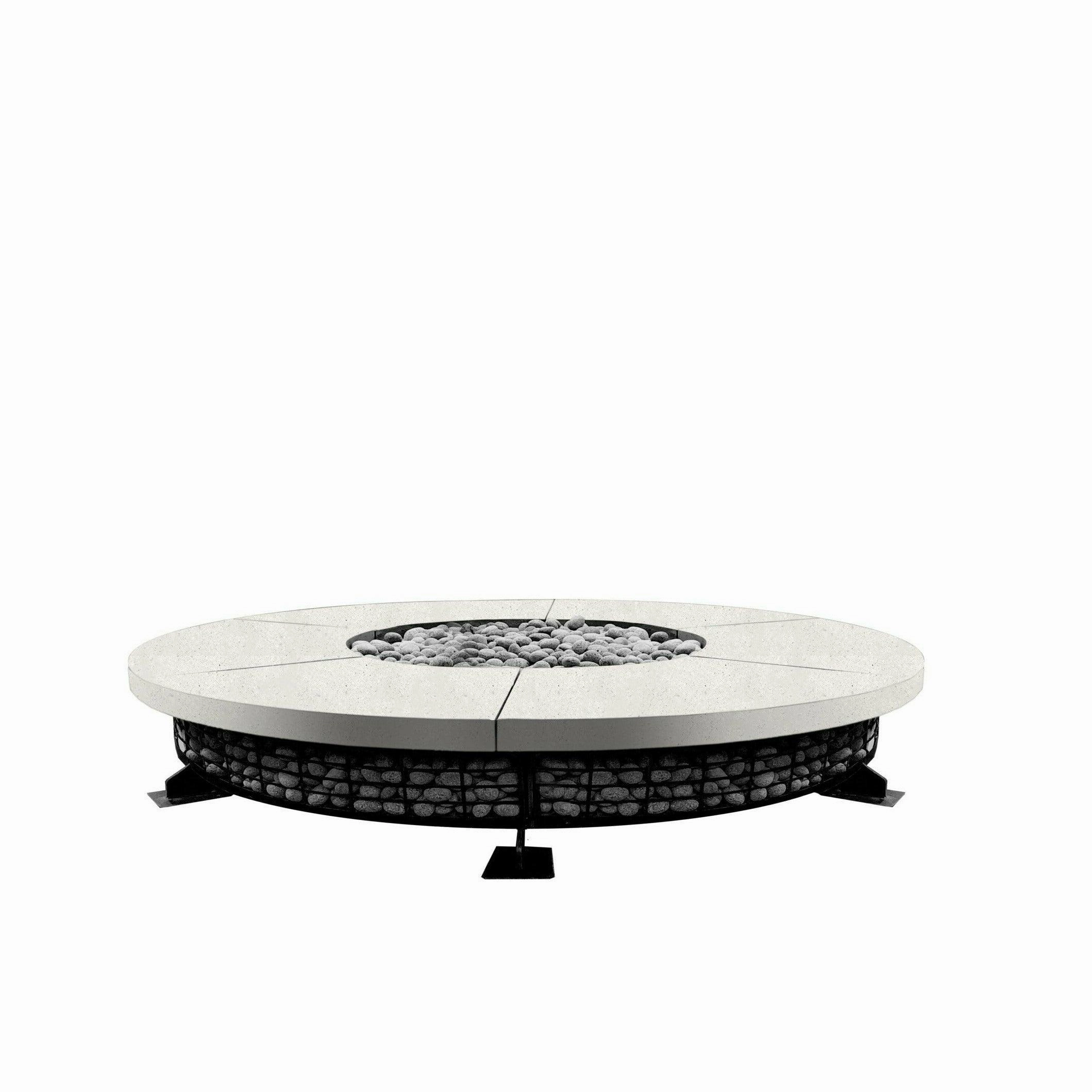 Prism Hardscapes - Fuego 89" Round Concrete Fire Table
