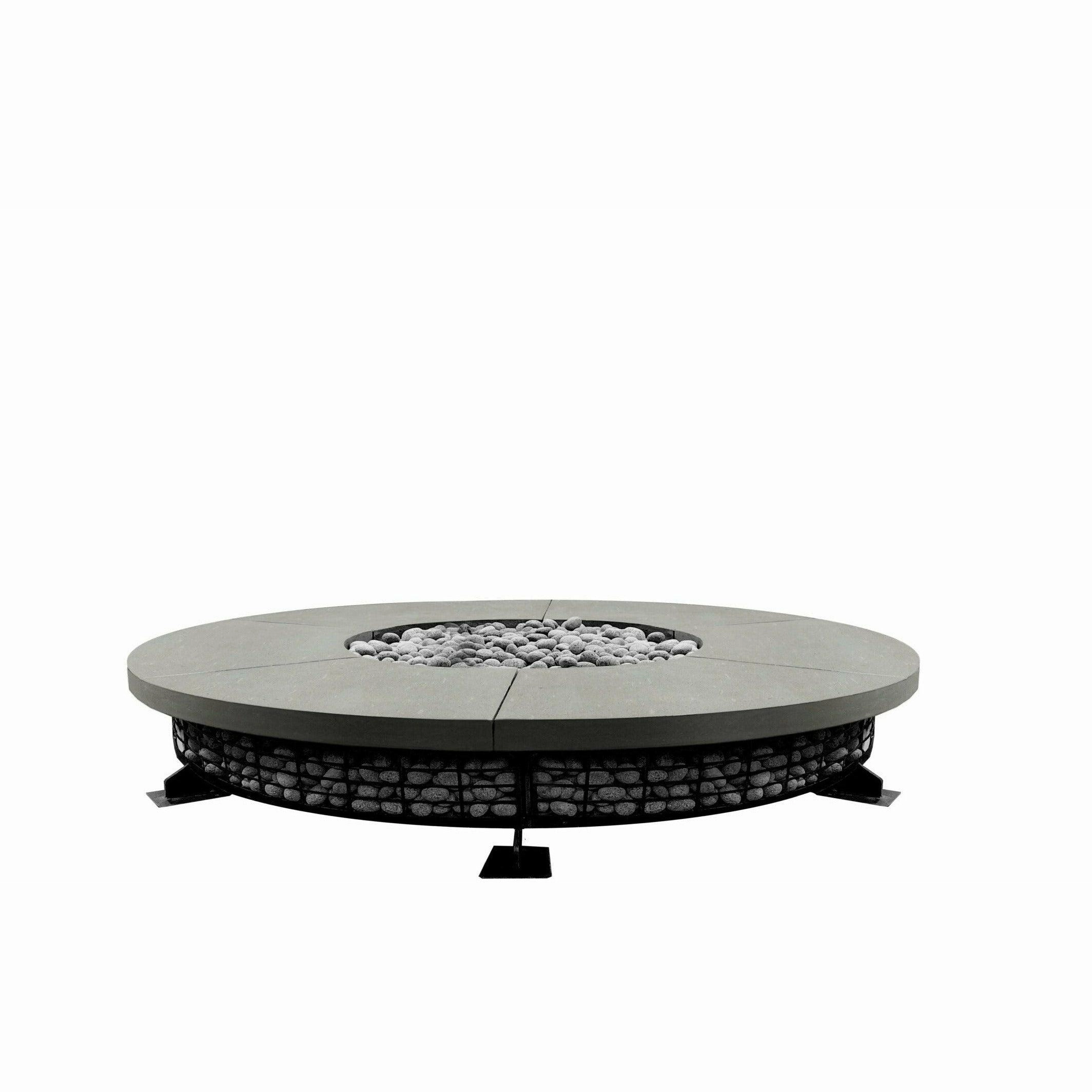 Prism Hardscapes - Fuego 89" Round Concrete Fire Table
