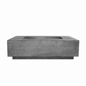 Prism Hardscapes - Tavola Series 1 Rectangular Concrete Fire Pit Tableportable outdoor fire pit with lid