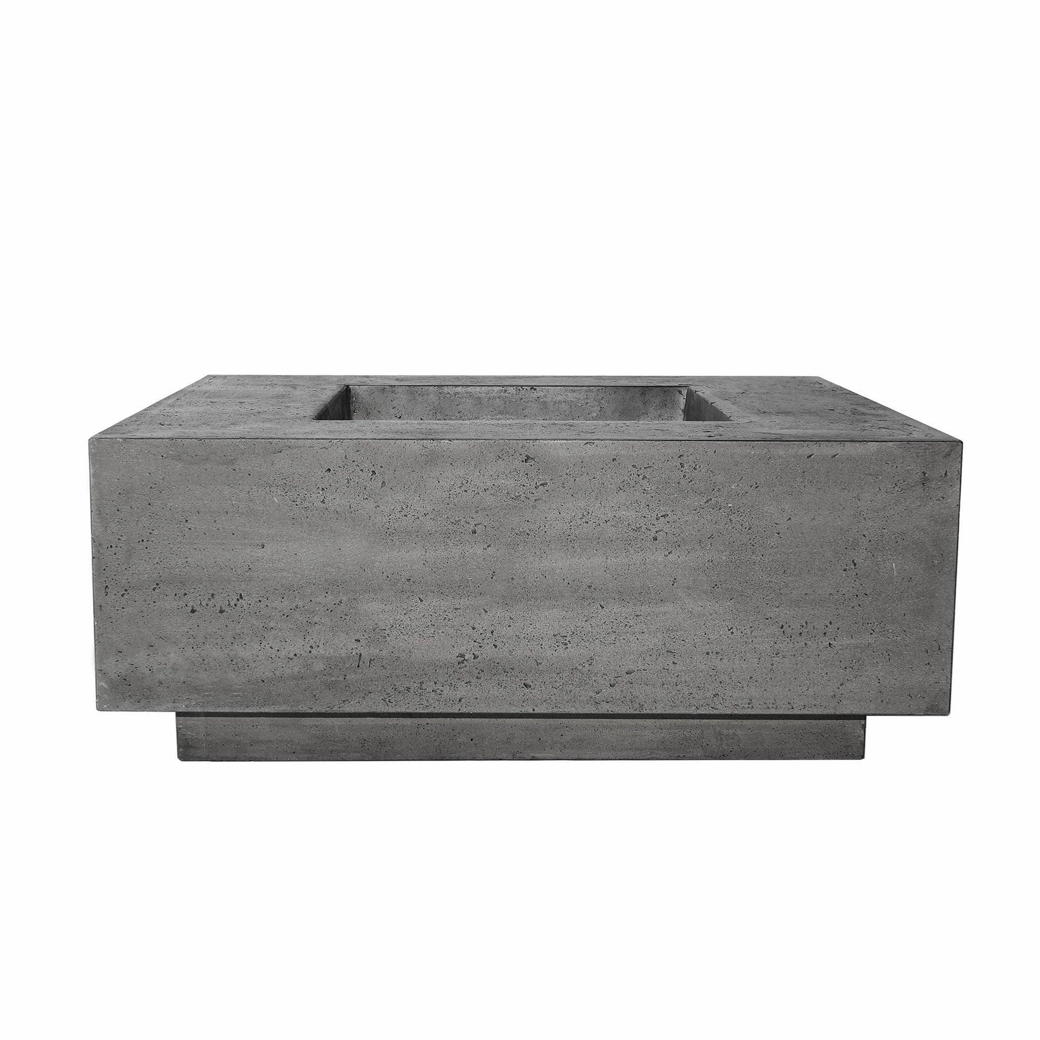 Prism Hardscapes - Tavola Series 42 Square Concrete Fire Pit Tableportable outdoor fire pit with lid