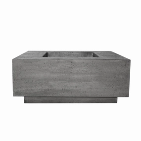 Prism Hardscapes - Tavola Series 42 Square Concrete Fire Pit Tableportable outdoor fire pit with lid