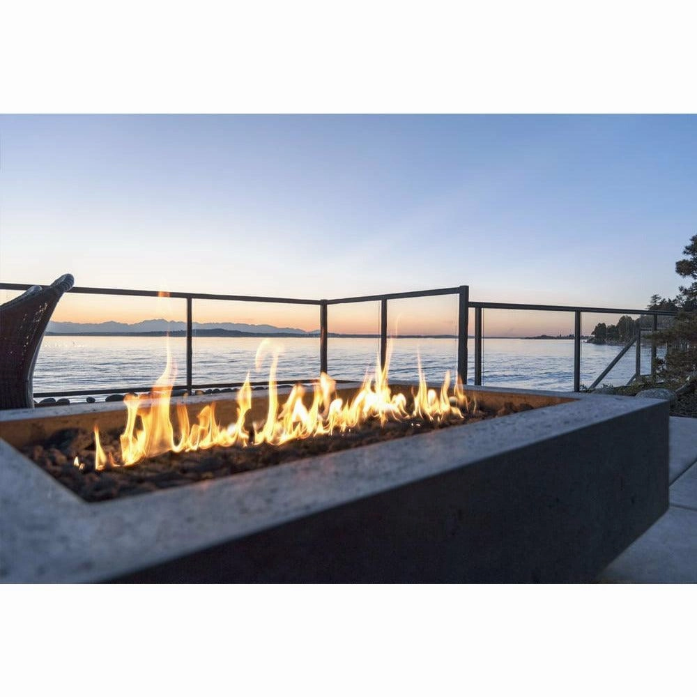 Prism Hardscapes - Tavola Series 6 Rectangular Concrete Fire Pit Table