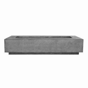 Prism Hardscapes - Tavola Series 72 Narrow Rectangular Concrete Fire Pit Tableportable outdoor fire pit with lid