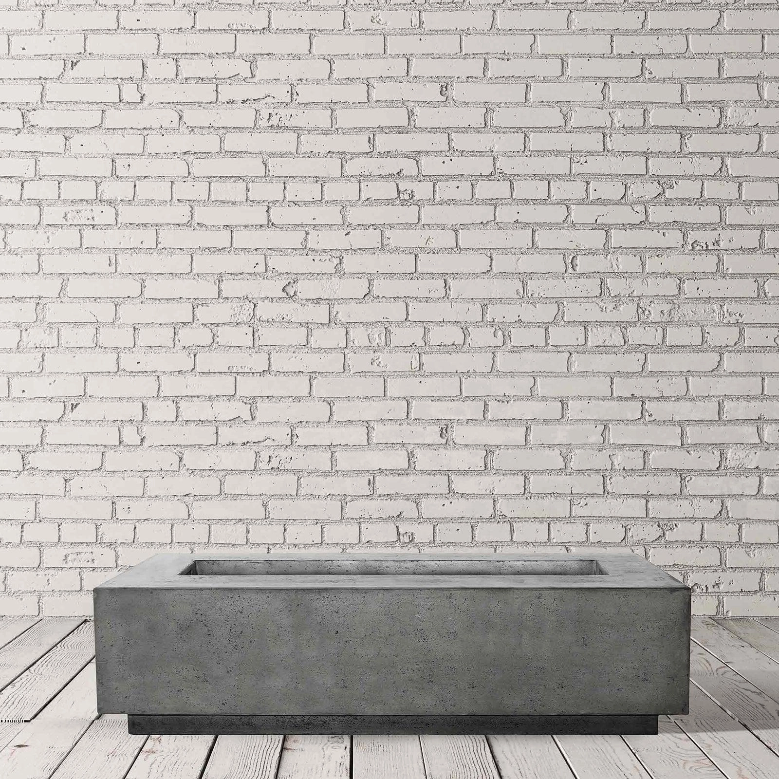 Prism Hardscapes - Tavola Series 72 Narrow Rectangular Concrete Fire Pit Table