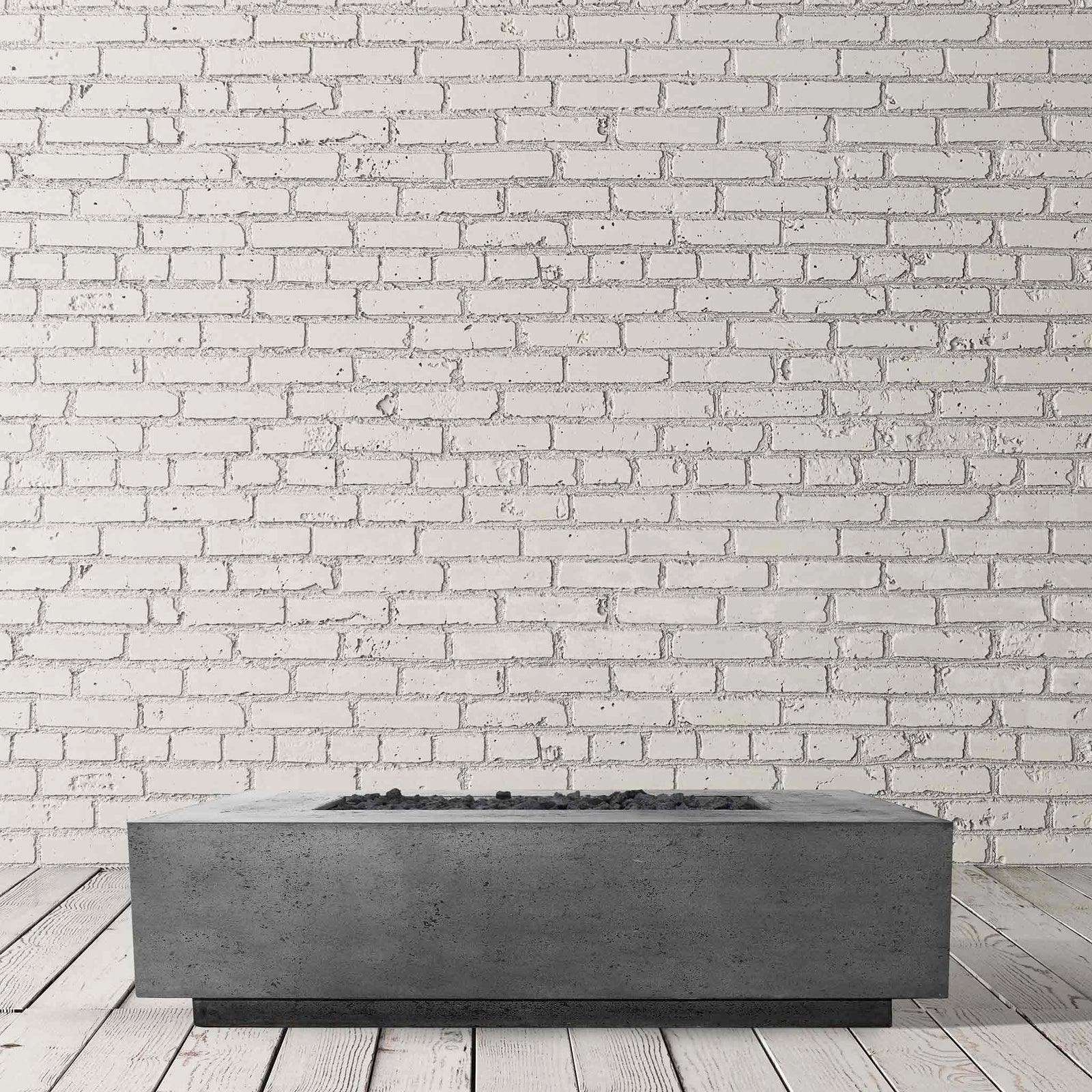 Prism Hardscapes - Tavola Series 8 Rectangular Concrete Fire Pit Table