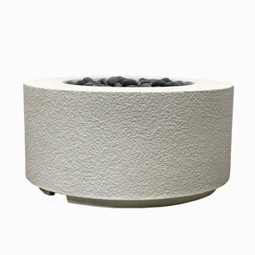 Prism Hardscapes - Tuscany Cilindro Round Concrete Fire Bowlportable outdoor fire pit with lid