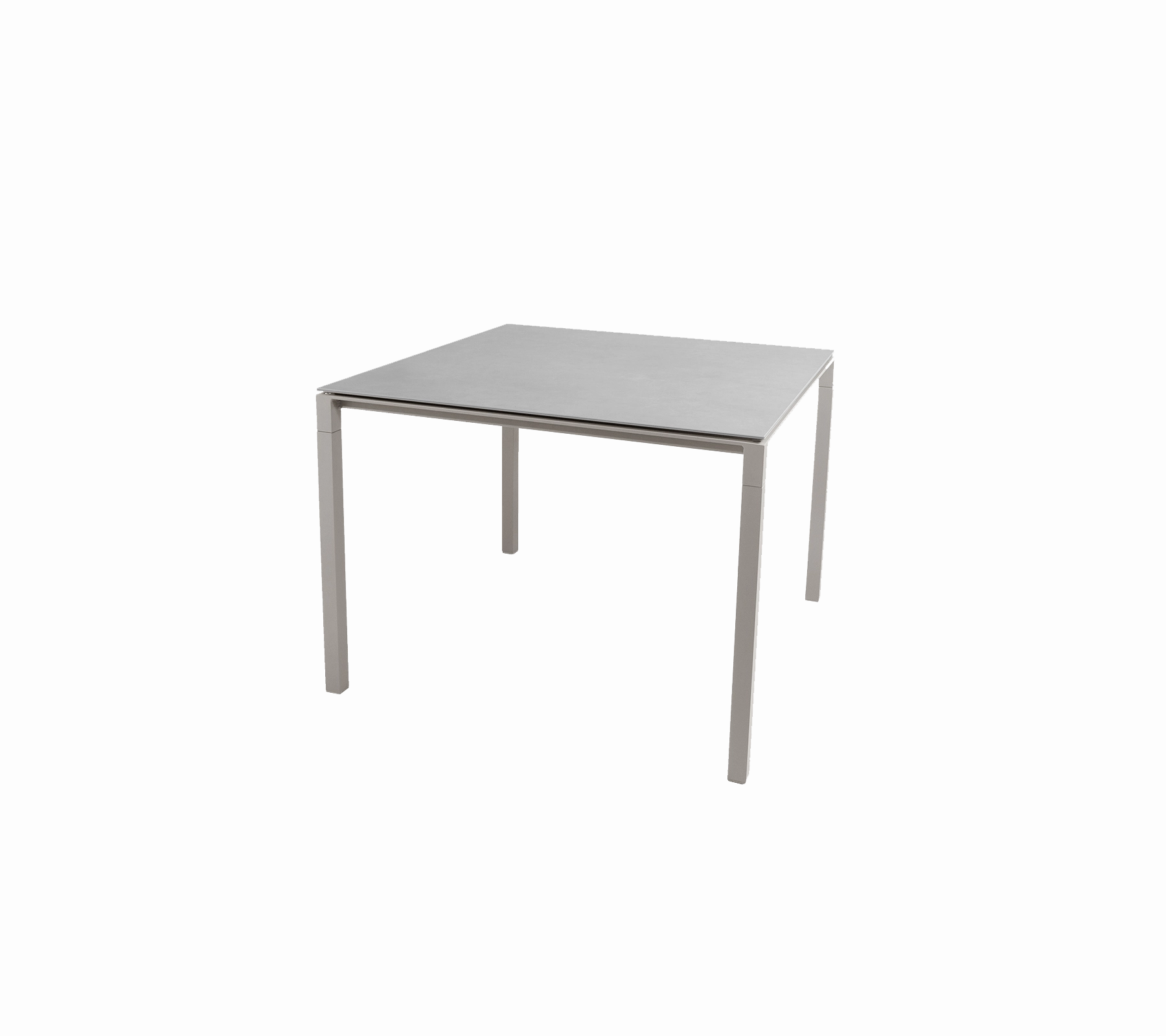 Pure dining table, 100x100 cm