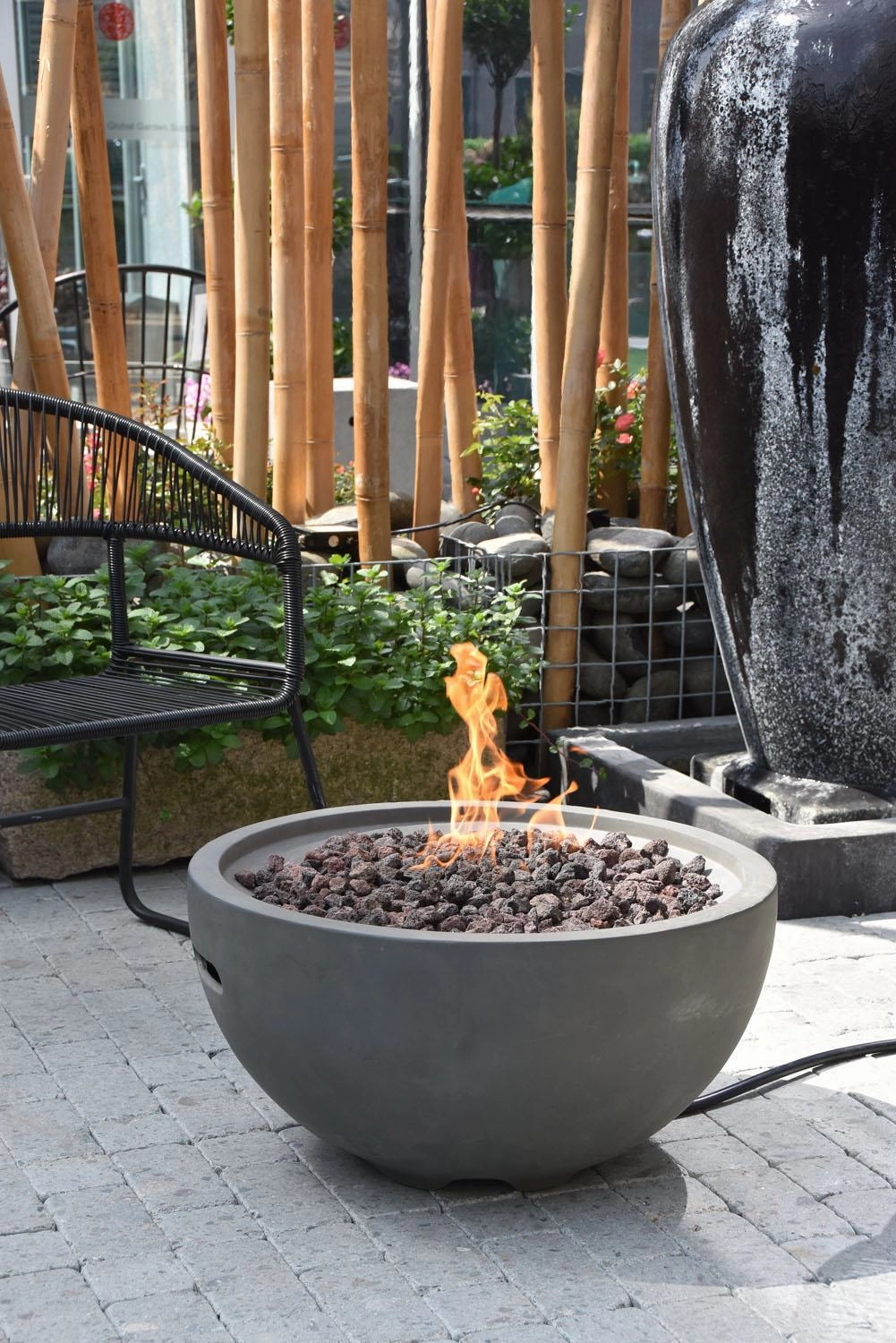 Puuoo Concrete Lava Fire Table (Modena)  Natural Gas