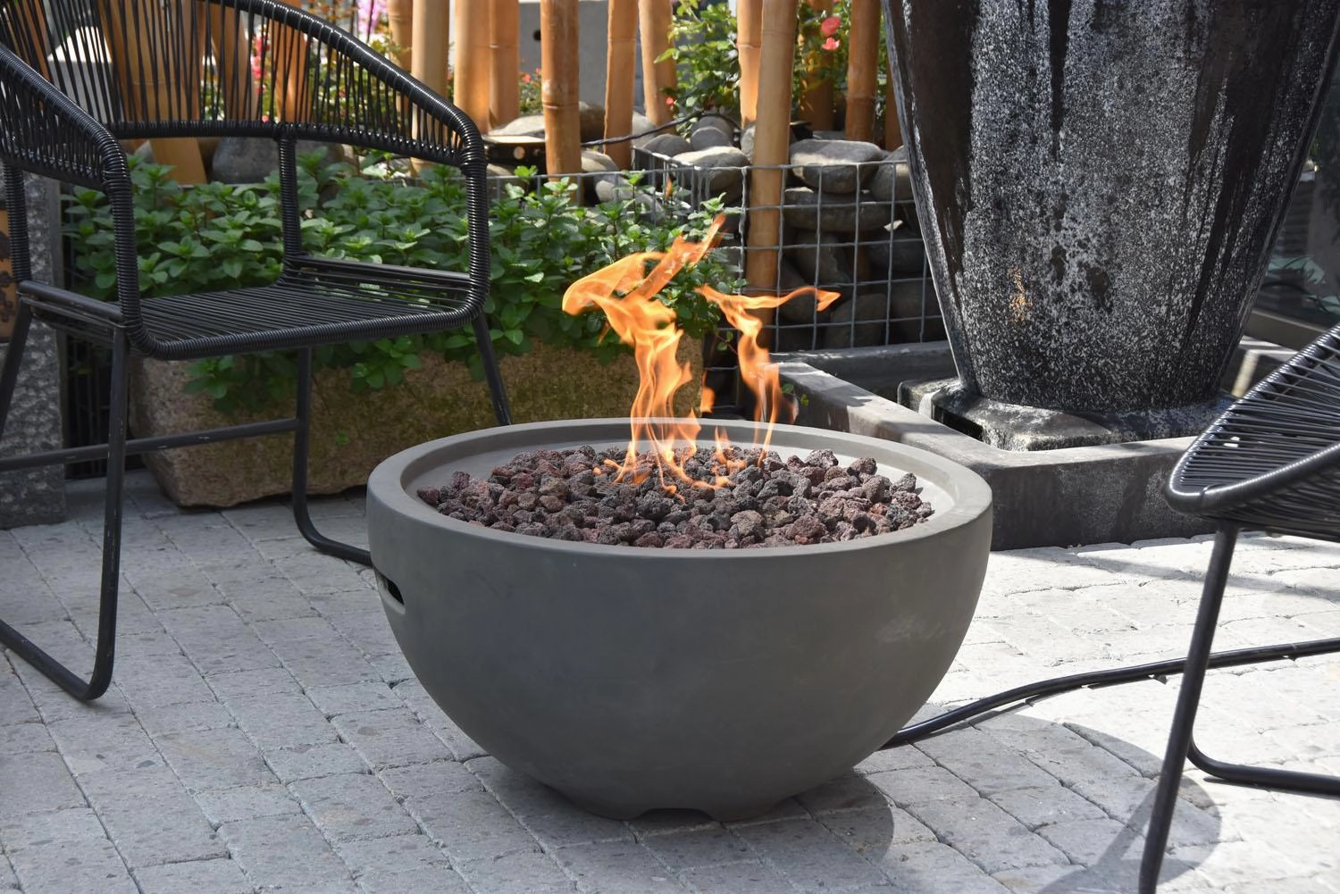 Puuoo Concrete Lava Fire Table (Modena)  Natural Gas