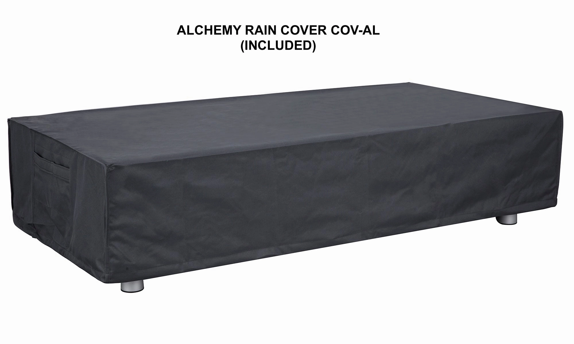 PyroMania Fire - Alchemy Rectangle Concrete Fire Pit Table