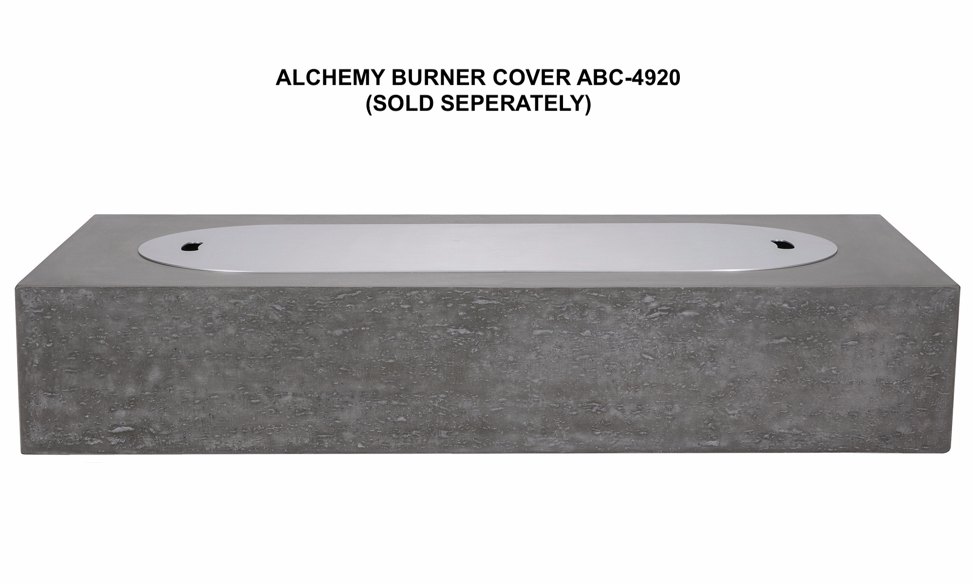 PyroMania Fire - Alchemy Rectangle Concrete Fire Pit Table
