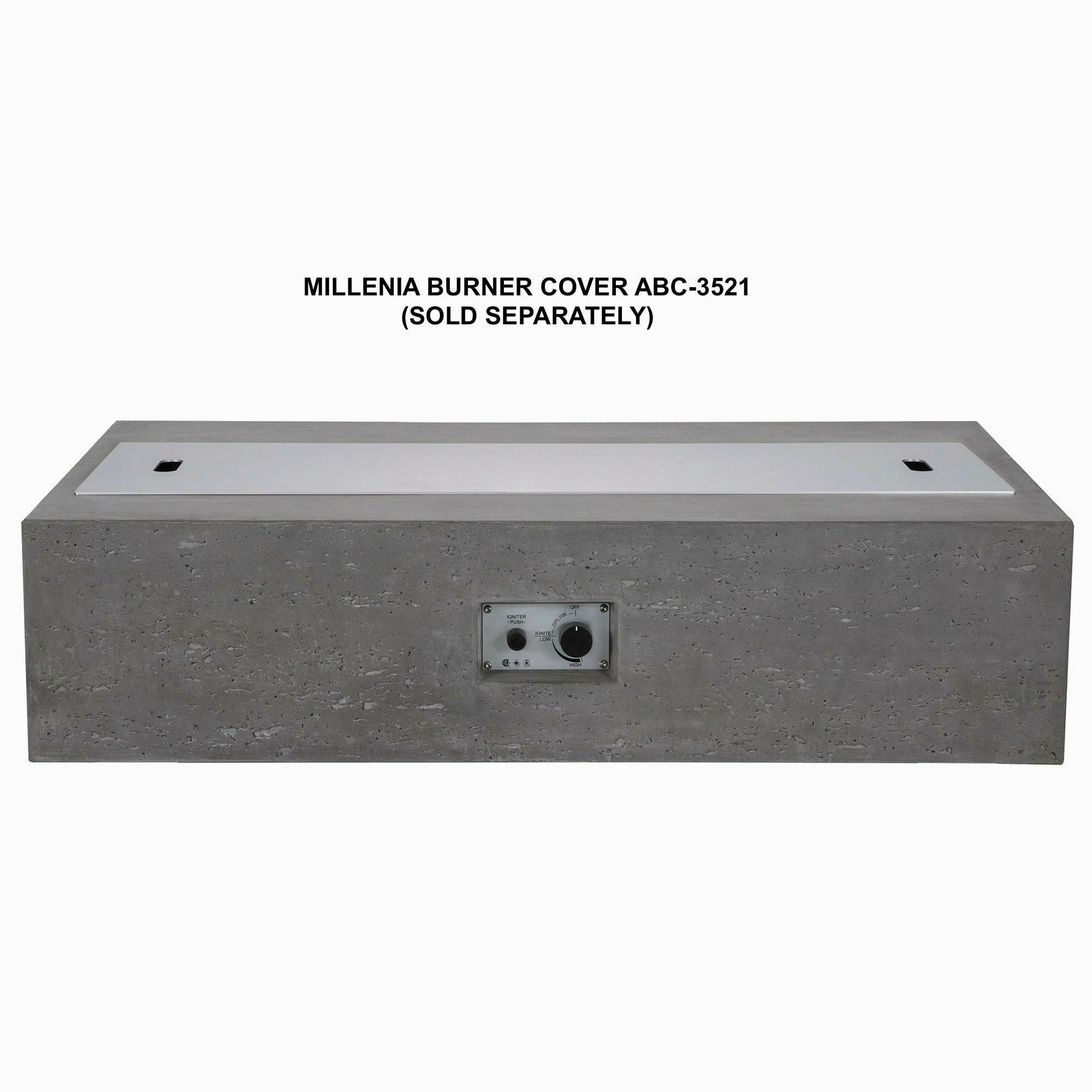 PyroMania Fire - Aluminum Burner Cover for MilleniaSpark screen for fire pit