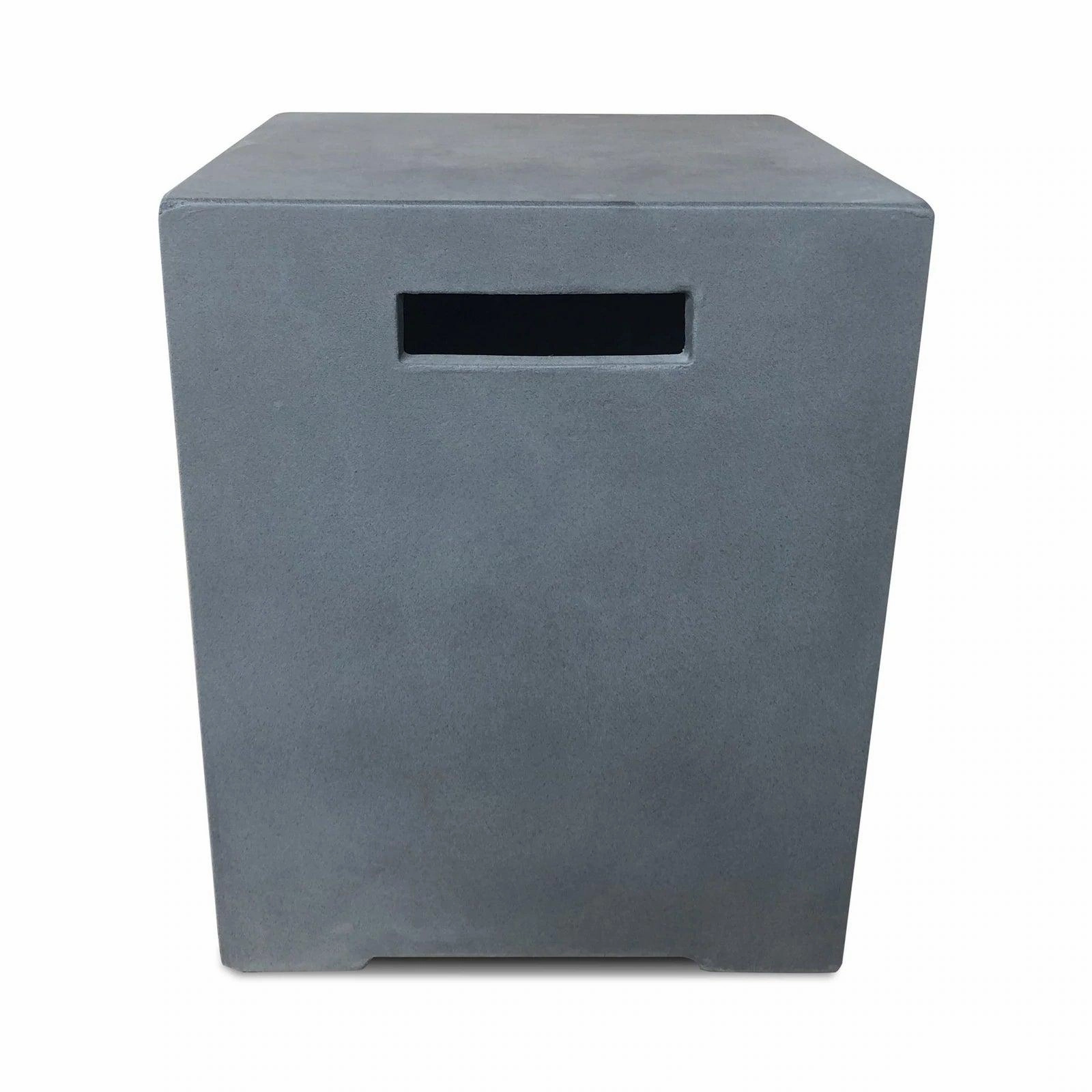 PyroMania Fire - Hermit Square Concrete Propane Tank CoverSpark screen for fire pit