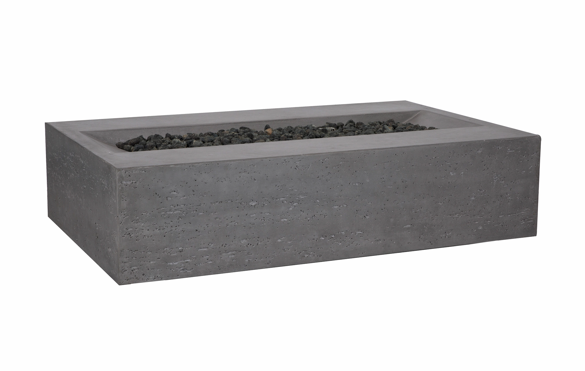PyroMania Fire - Millenia Rectangle Concrete Fire Pit Tableportable outdoor fire pit with lid
