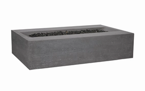 PyroMania Fire - Millenia Rectangle Concrete Fire Pit Tableportable outdoor fire pit with lid