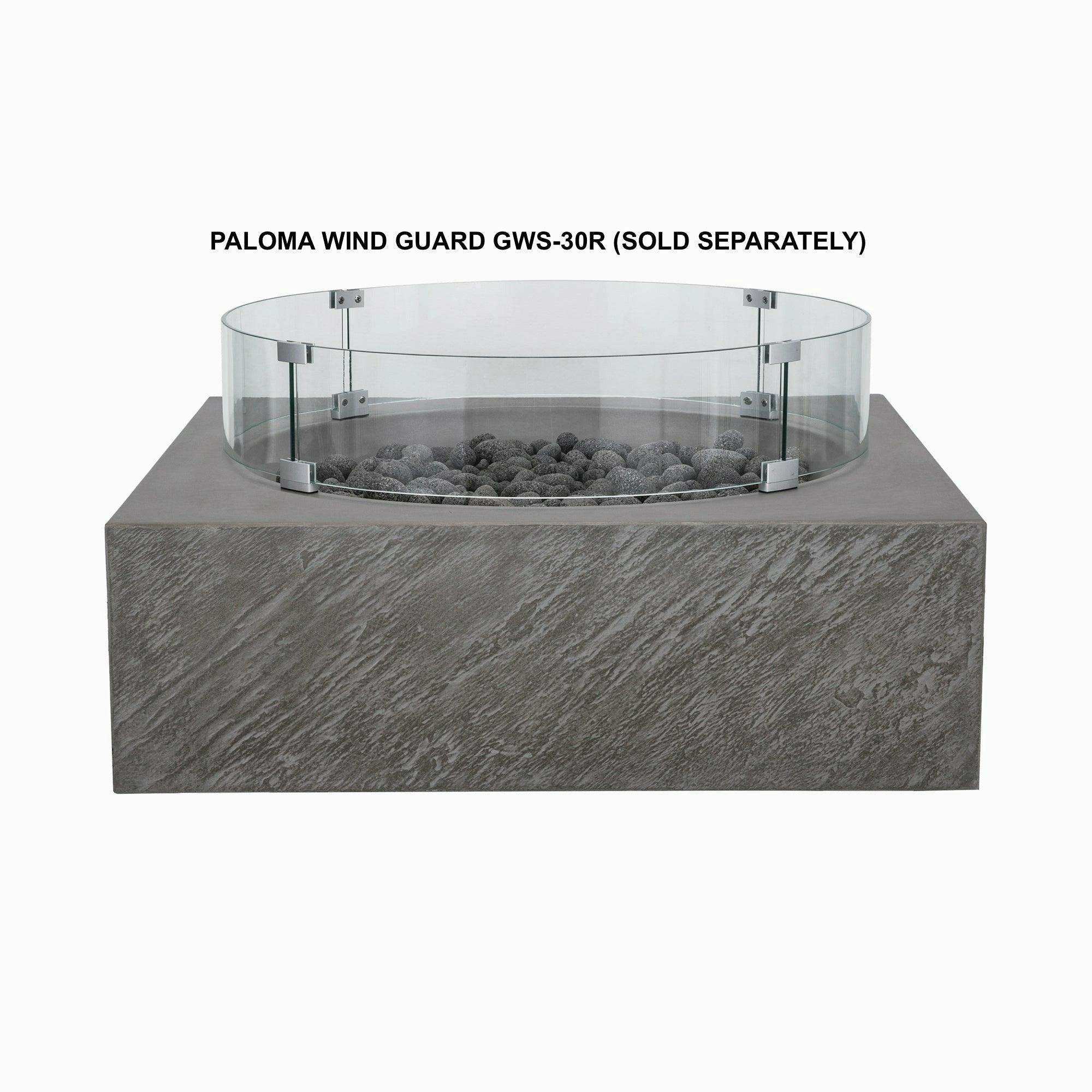 PyroMania Fire - Round Wind Guard for Avalon, Tao, Monument and Paloma Fire Tables